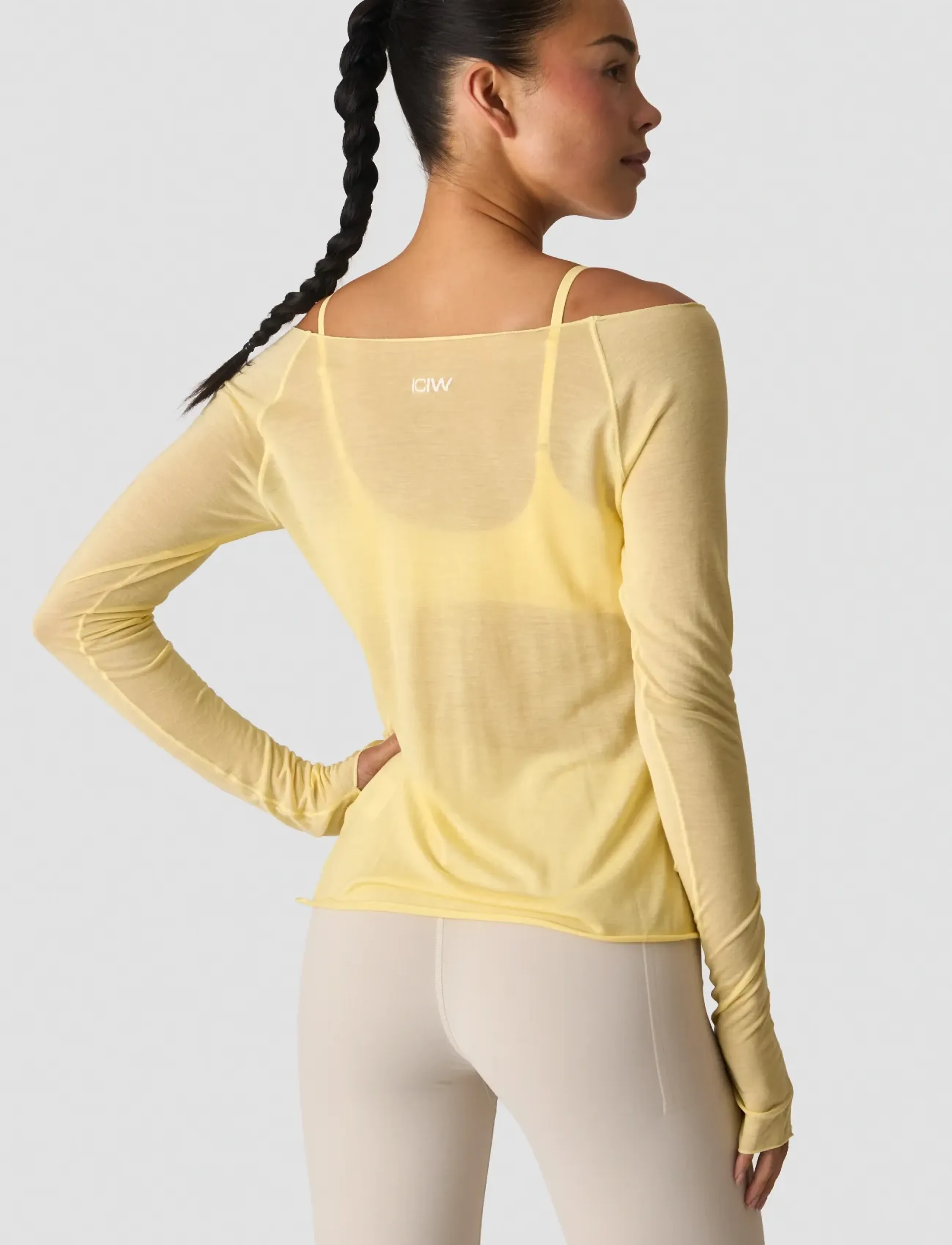 ICANIWILL - Nimble Thin Long Sleeve W - långärmade tröjor - fading yellow - 3
