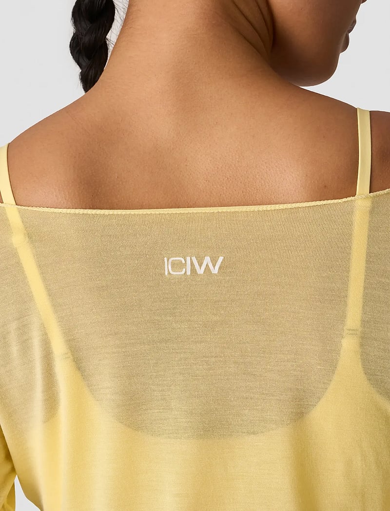 ICANIWILL - Nimble Thin Long Sleeve W - hauts à manches longues - fading yellow - 4