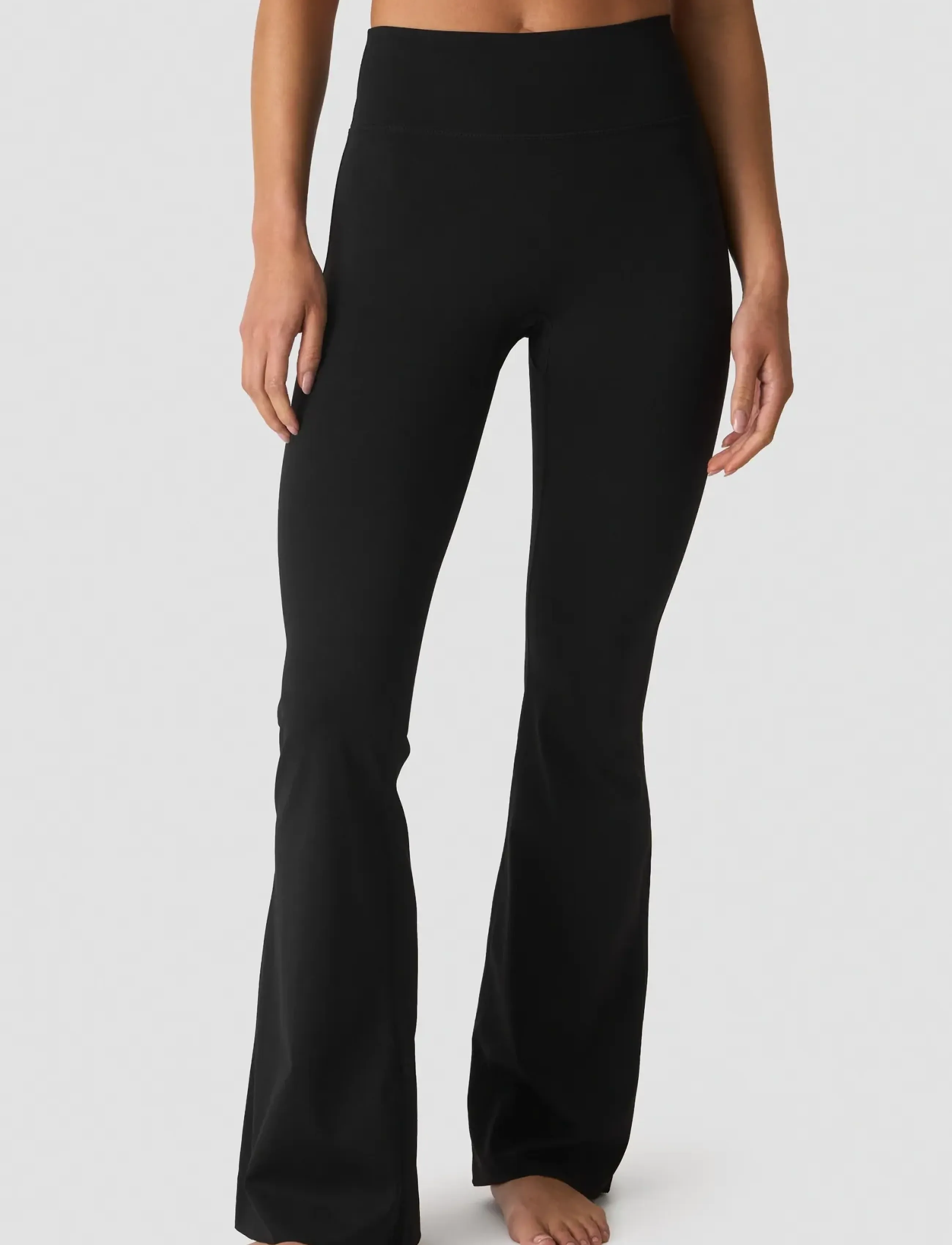 ICANIWILL Nimble No-Rise Flared Tights W, Kvinder, Højtaljede Flared Tights, Sort, Str: XL