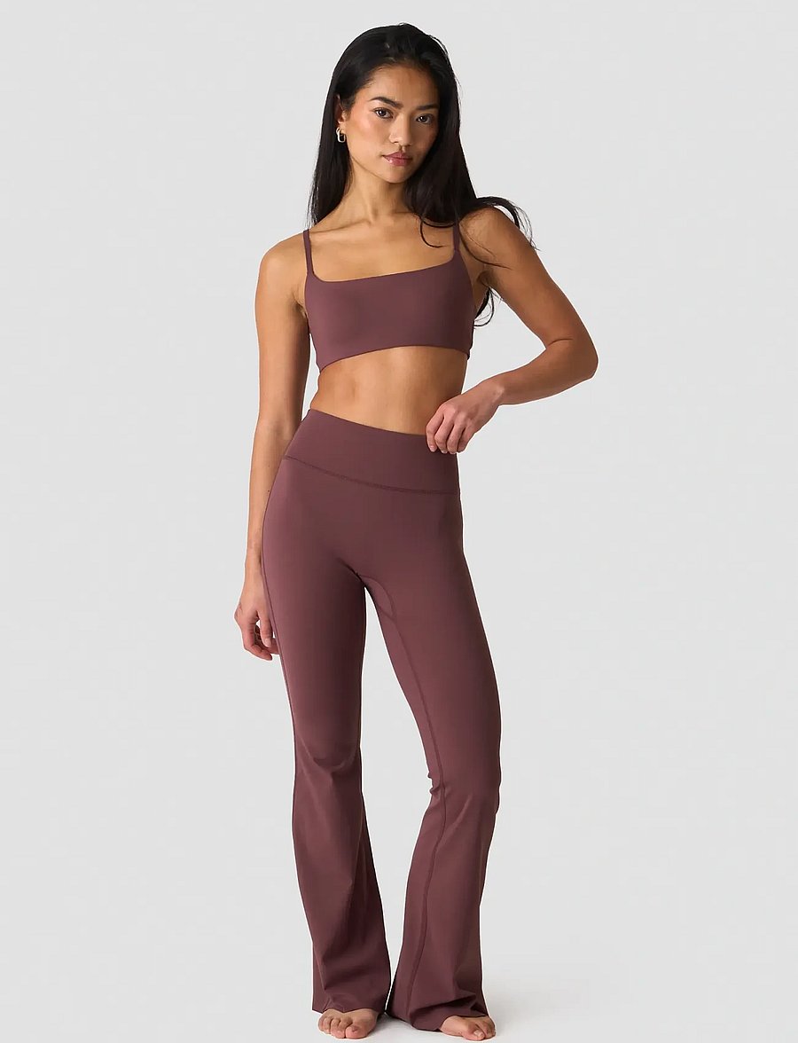 ICANIWILL - Nimble No-rise Flared Tights Petit W - volle länge - dull berry red - 4