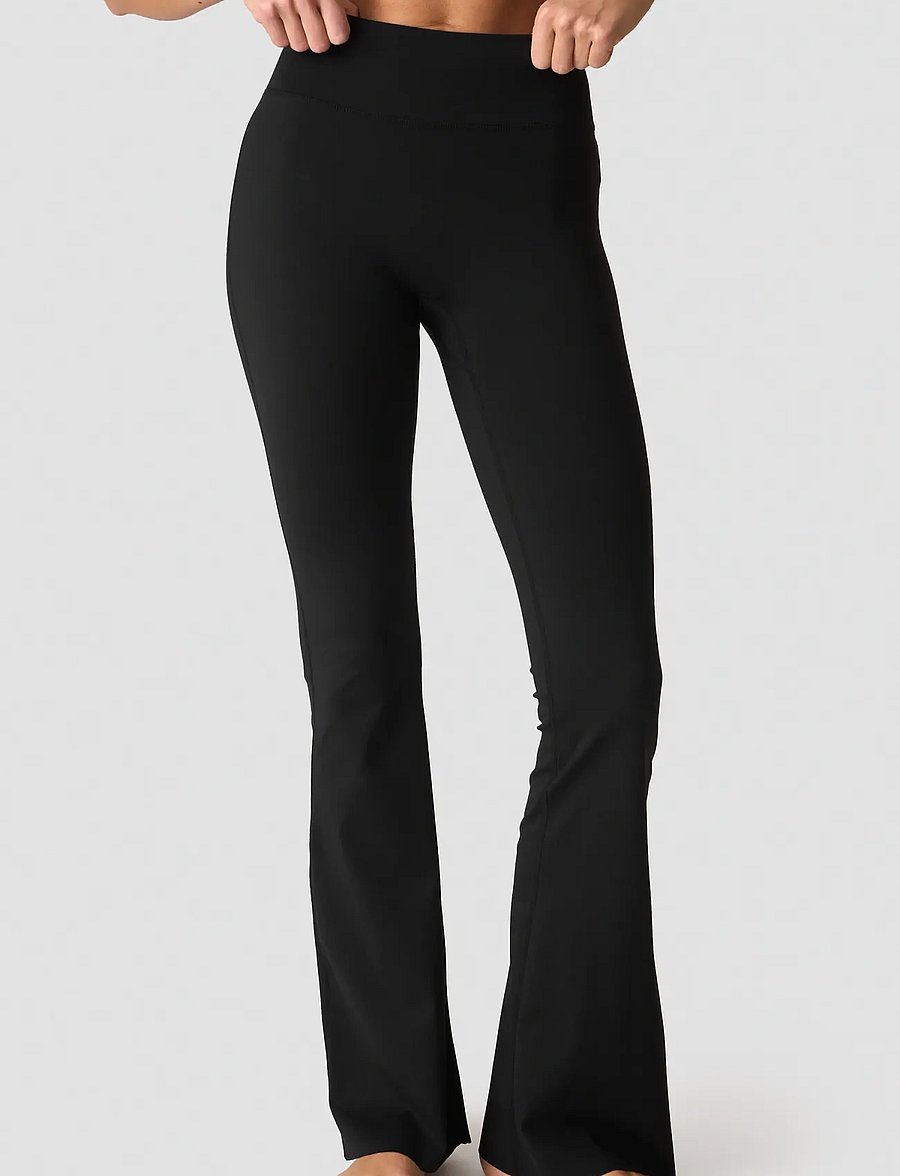 ICANIWILL - Nimble No-rise Flared Tights Tall W - volle länge - black - 0
