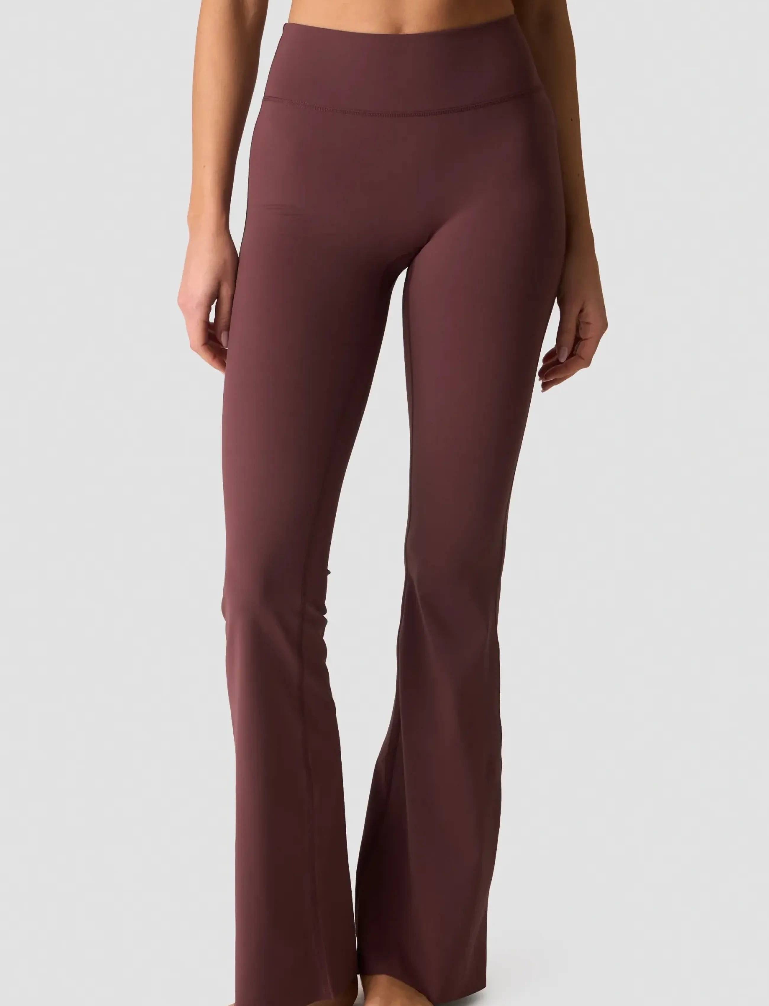 ICANIWILL Nimble No-Rise Flared Tights Tall W, Kvinder, Højtaljede Flared Tights, Bordeaux, Str: M