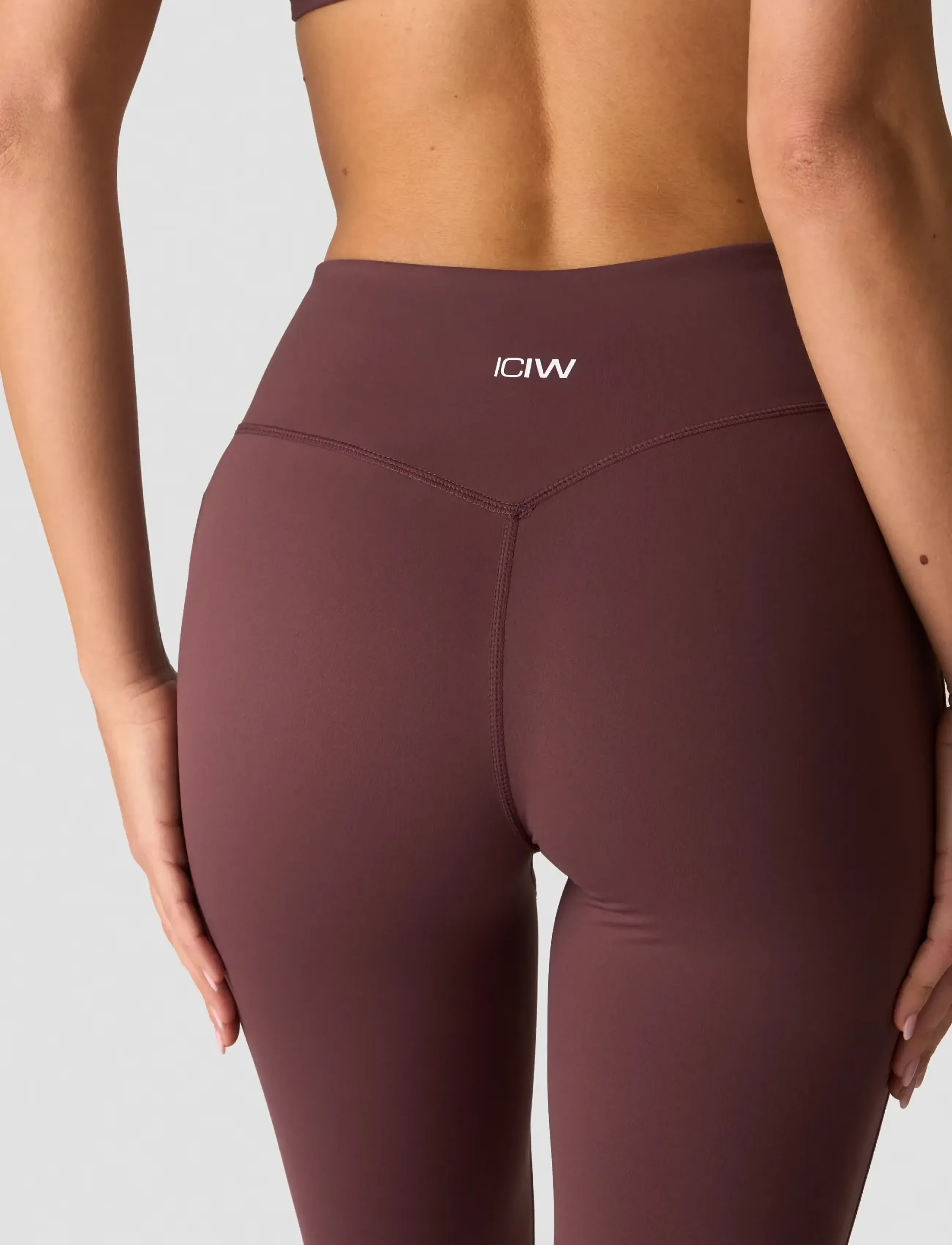 ICANIWILL - Nimble No-rise Flared Tights Tall  W - trainingstights - dull berry red - 4