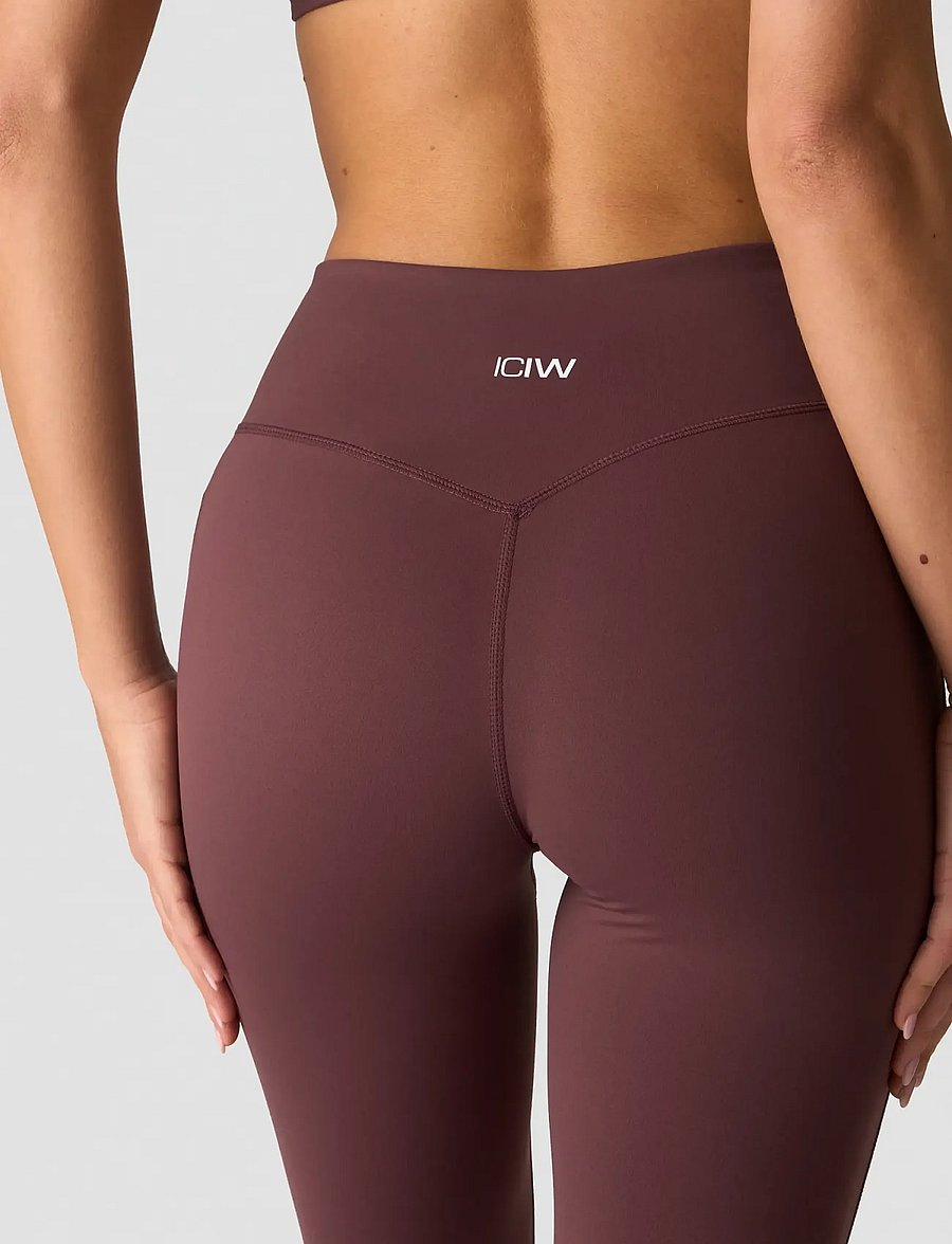 ICANIWILL - Nimble No-rise Flared Tights Tall W - trainingstights - dull berry red - 4