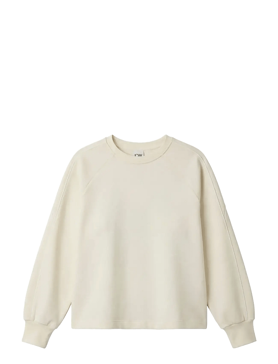ICANIWILL - Contrast Crewneck W - sweatshirts - ivory - 1