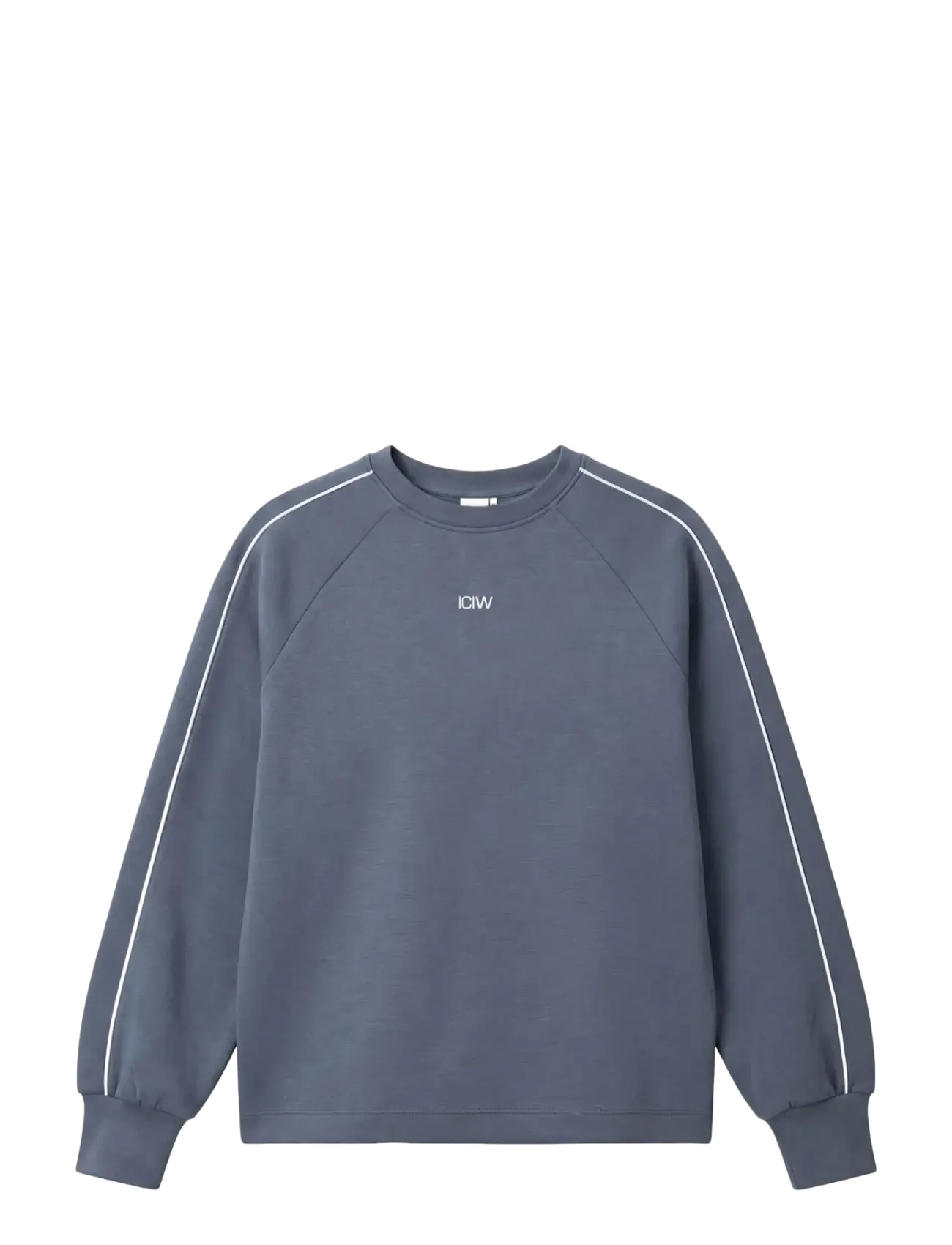 ICANIWILL Contrast Crewneck W Blau - S - Damen