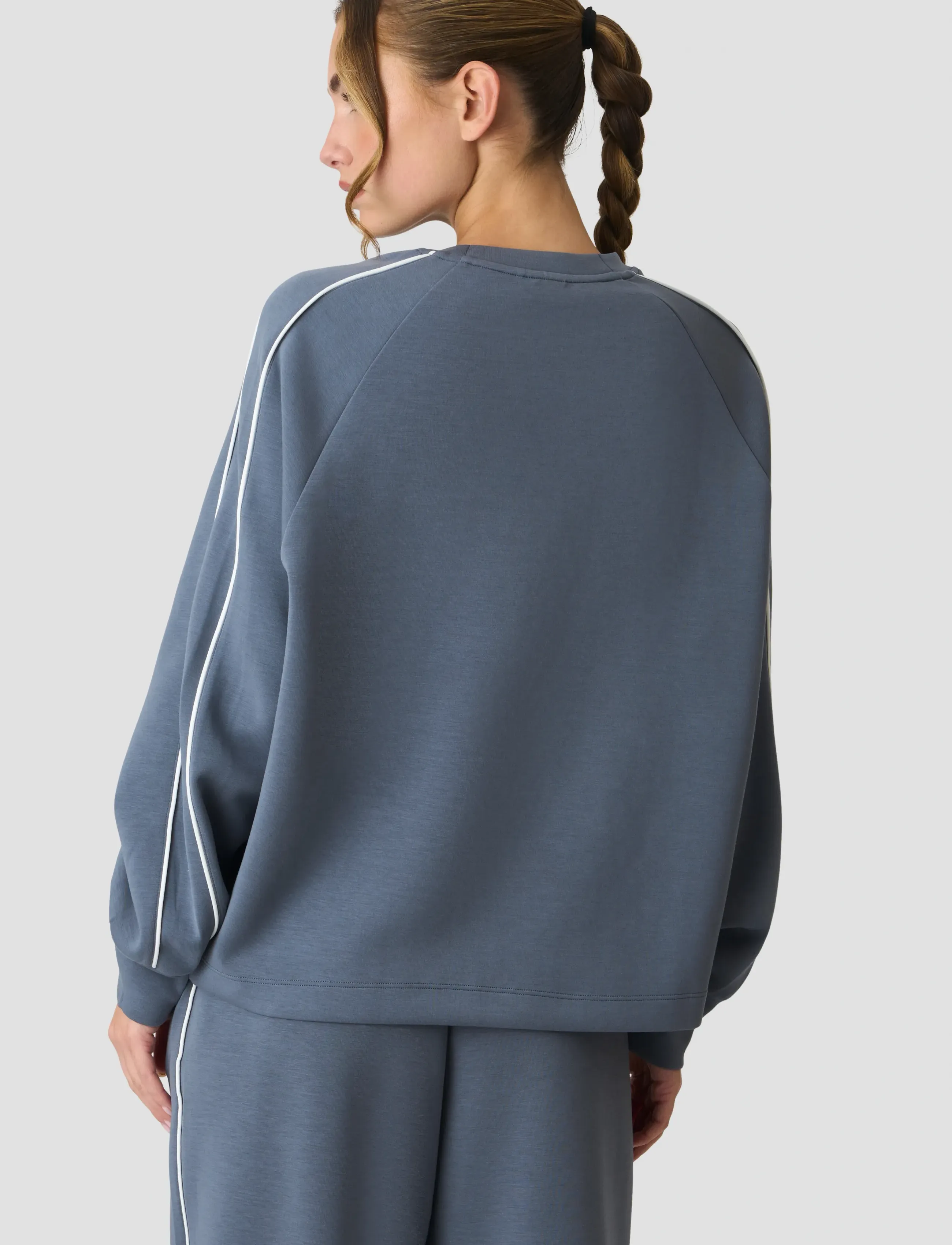 ICANIWILL - Contrast Crewneck W - Överdelar - misty blue - 3