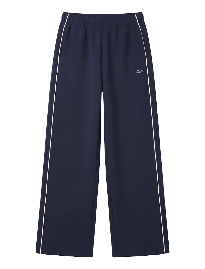 ICANIWILL - Contrast Straight Leg Pants W - casual - midnight blue - 1
