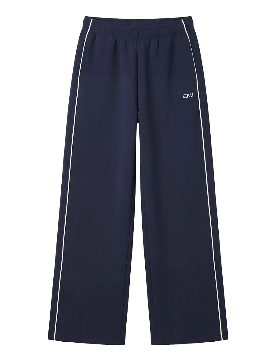 ICANIWILL - Contrast Straight Leg Pants W - casual - midnight blue - 1