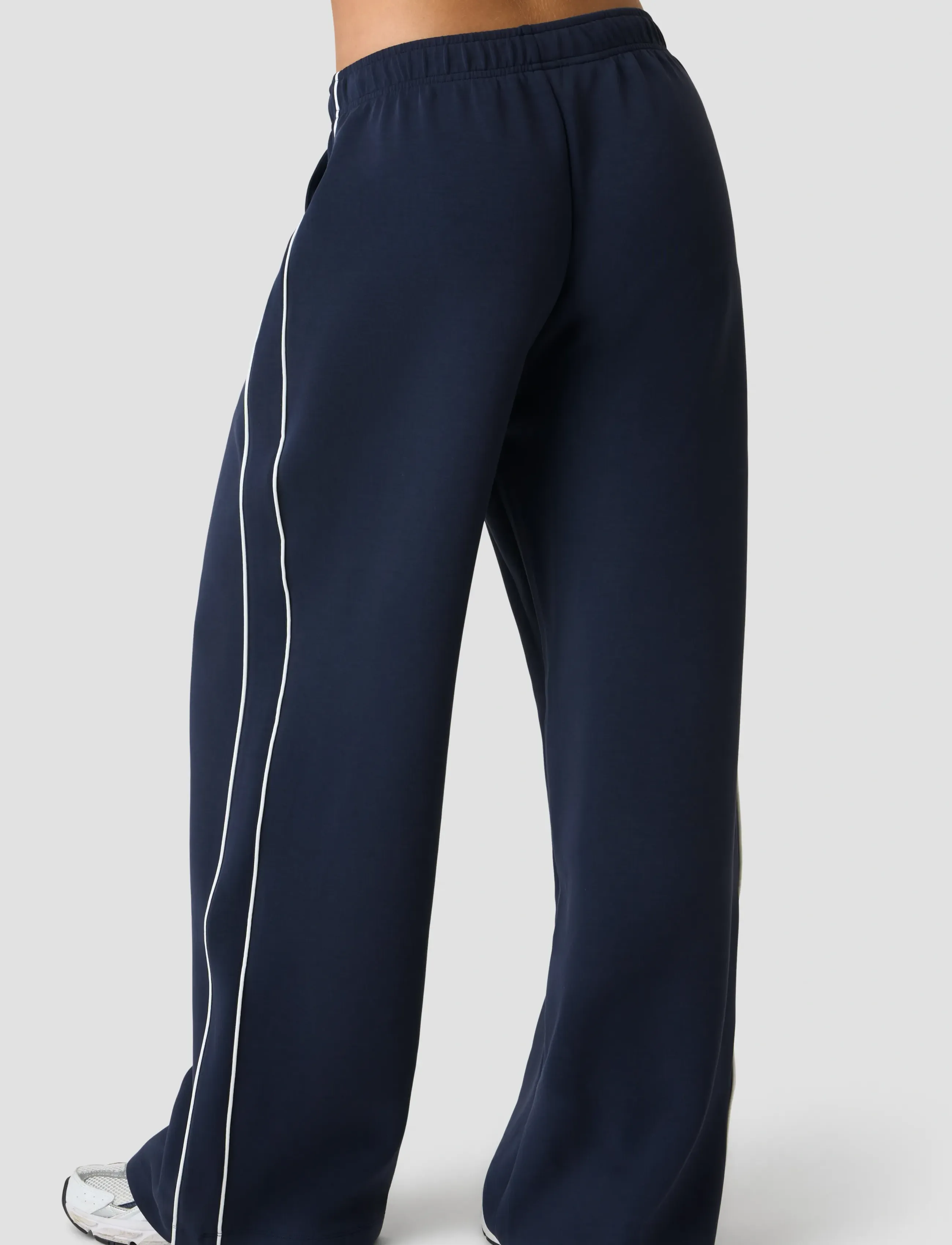 ICANIWILL - Contrast Straight Leg Pants W - casual - midnight blue - 3