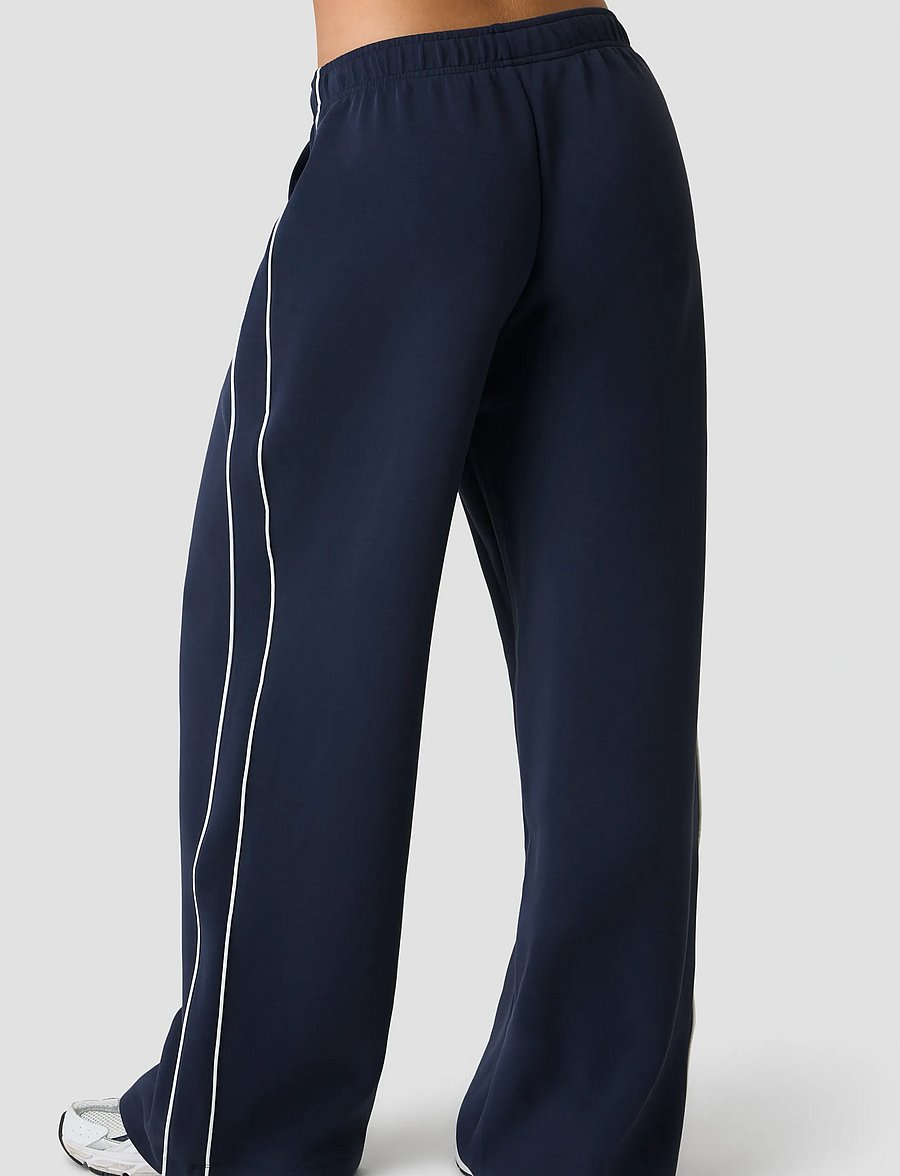 ICANIWILL - Contrast Straight Leg Pants W - casual - midnight blue - 3
