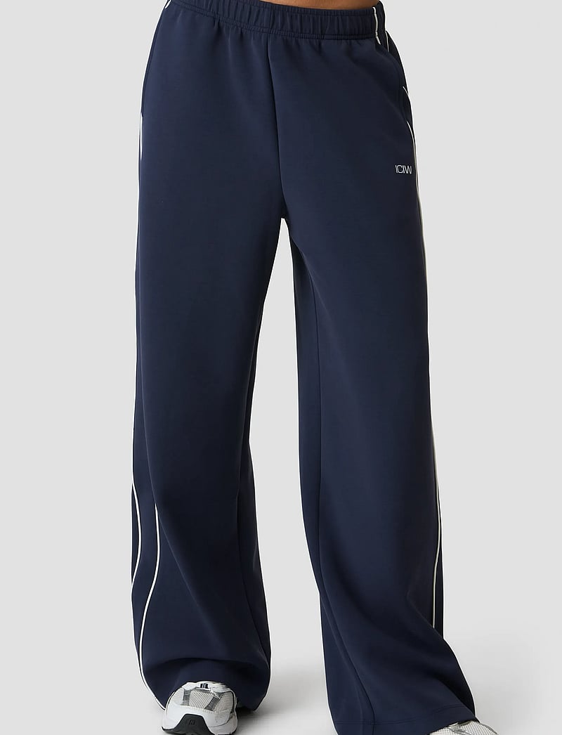 ICANIWILL - Contrast Straight Leg Pants W - casual - midnight blue - 4