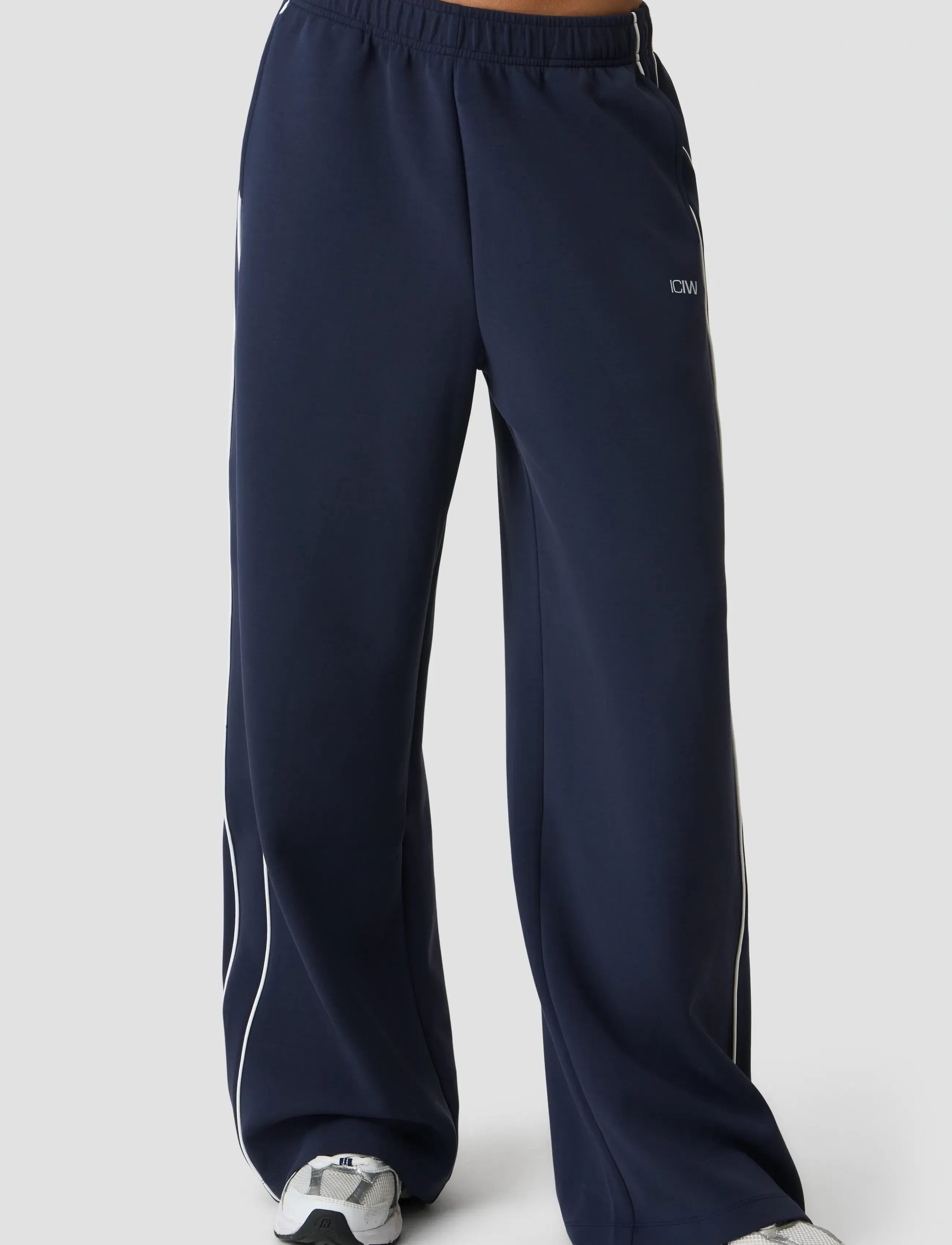 ICANIWILL - Contrast Straight Leg Pants W - casual - midnight blue - 4