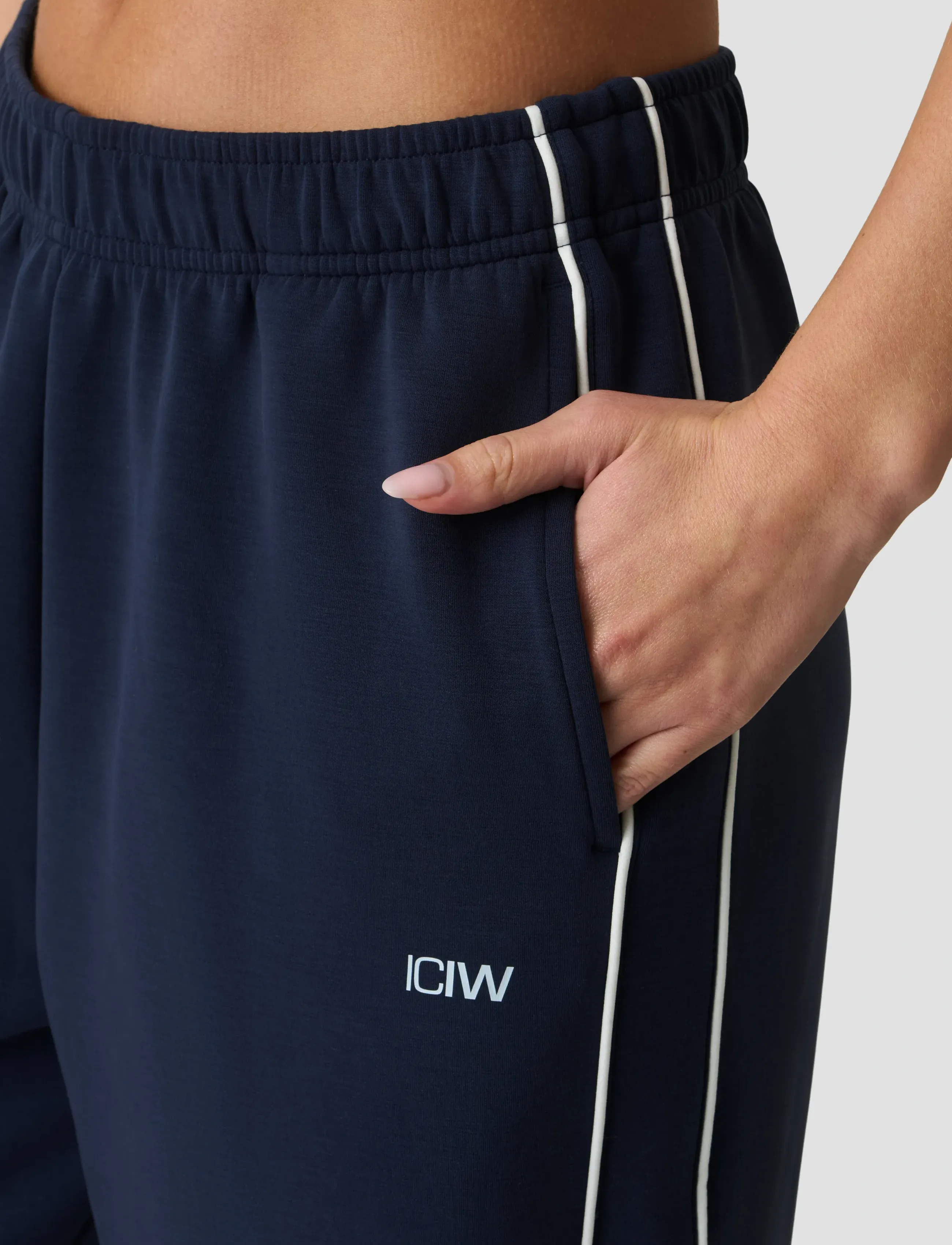 ICANIWILL - Contrast Straight Leg Pants W - casual - midnight blue - 5