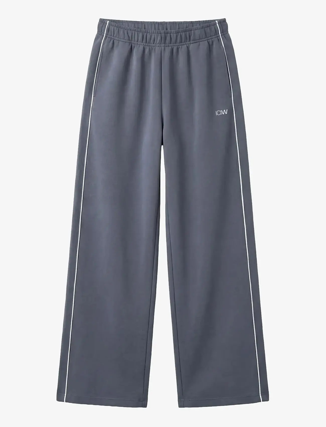 ICANIWILL - Contrast Straight Leg Pants W - casual - misty blue - 1