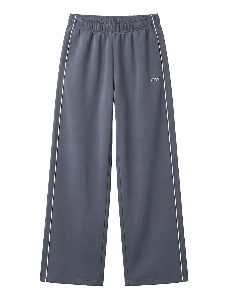 ICANIWILL - Contrast Straight Leg Pants W - casual - misty blue - 1