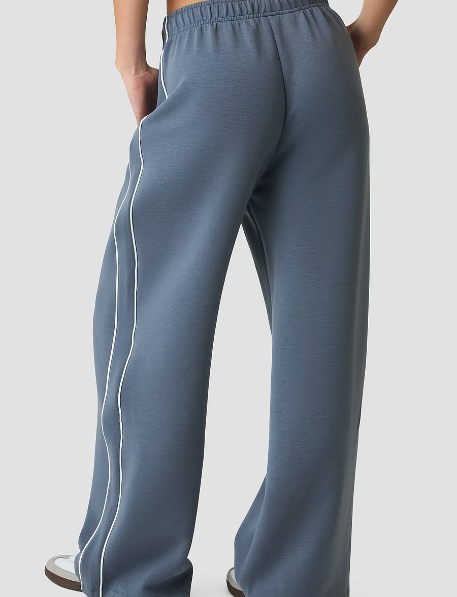 ICANIWILL - Contrast Straight Leg Pants W - casual - misty blue - 3