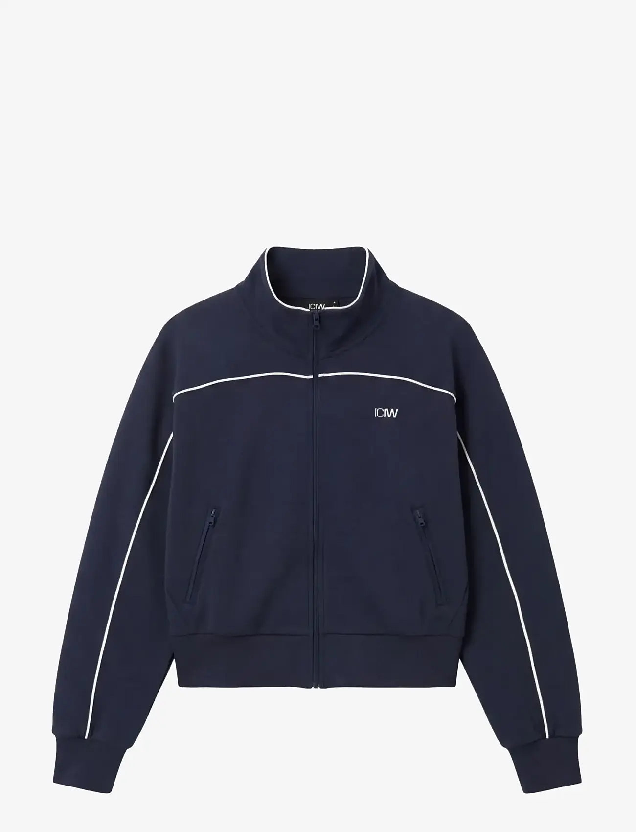 ICANIWILL - Contrast Regular Zip Jacket W - training jackets - midnight blue - 1