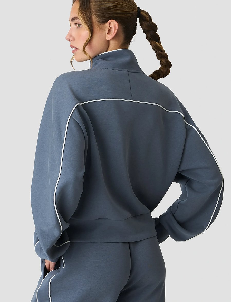 ICANIWILL - Contrast Regular Zip Jacket W - spordijakid - misty blue - 3