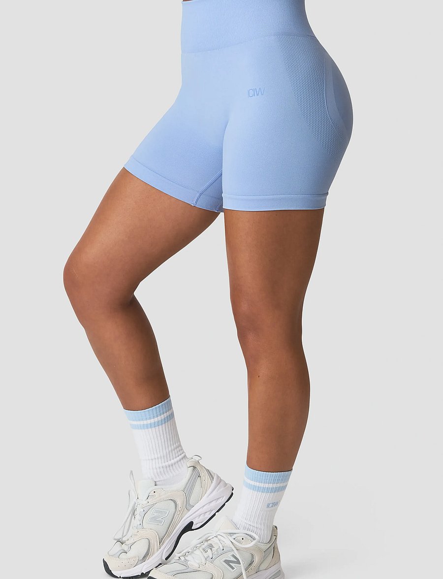 ICANIWILL - Sculpt Seamless Midi Shorts W - 1/2 länge - banner blue - 4