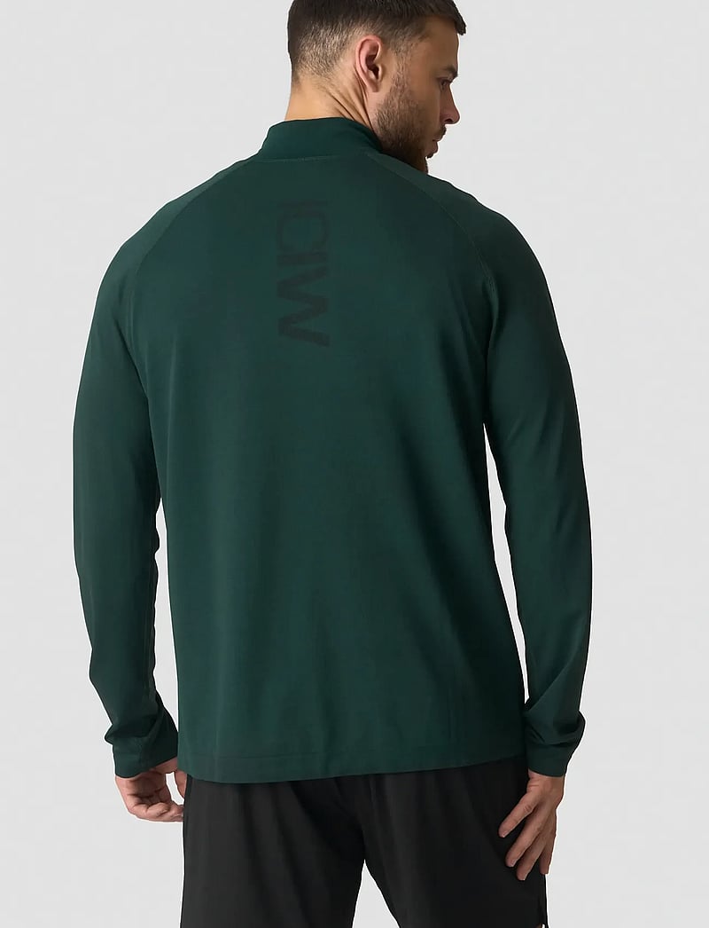 ICANIWILL - Stride 1/4 Longsleeve M - fleece og mellemlag - wet green - 3
