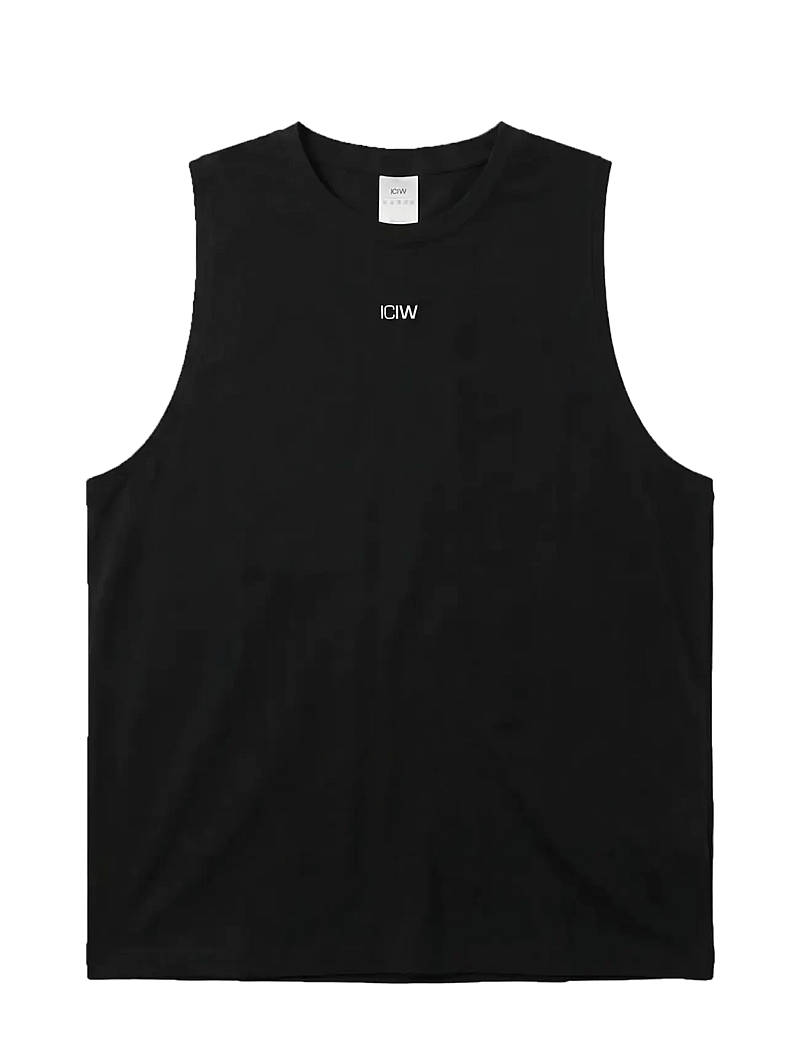 ICANIWILL - Stride Sleeveless Tee M - tank tops - black - 1