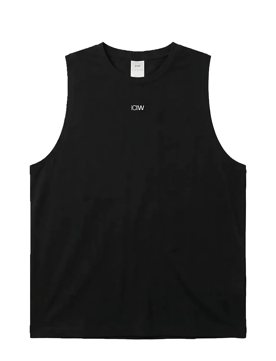 ICANIWILL - Stride Sleeveless Tee M - tanktops - black - 1
