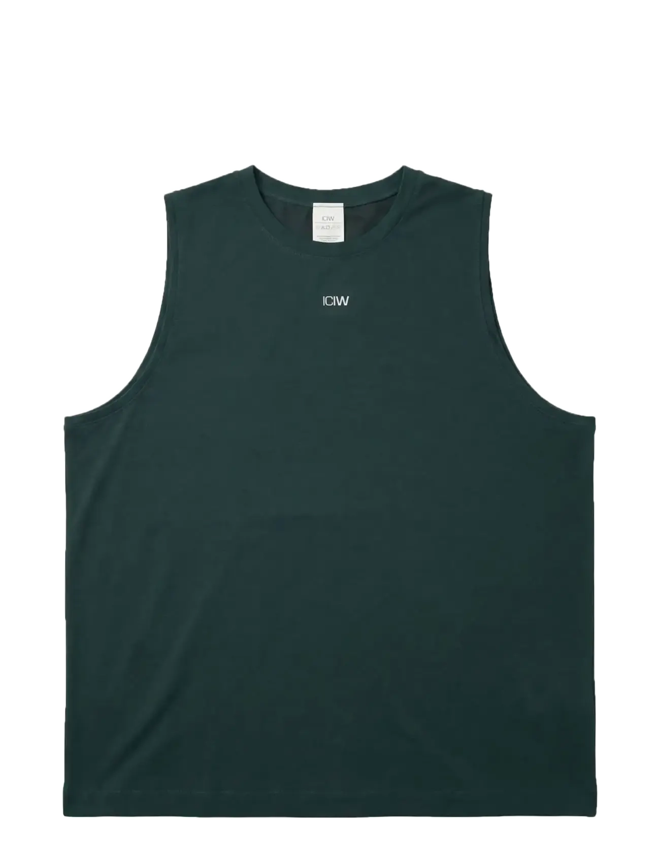 ICANIWILL Stride Sleeveless Tee M - Linnen - WET GREEN / green