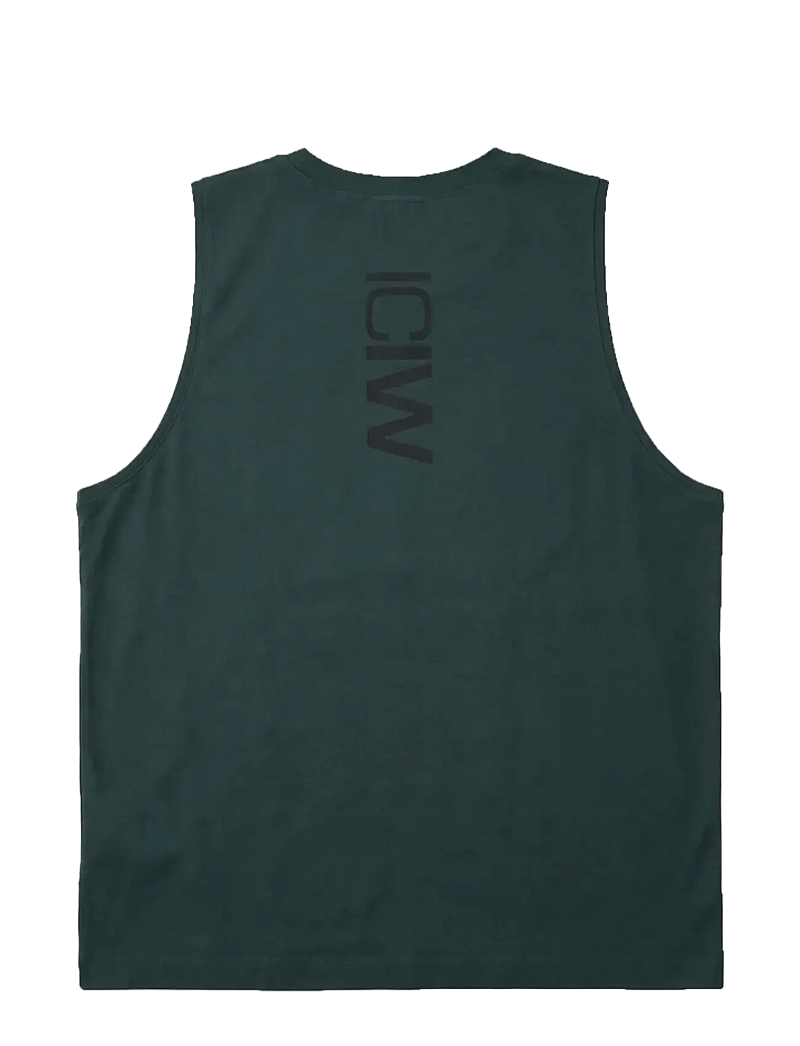 ICANIWILL - Stride Sleeveless Tee M - linnen - wet green - 2