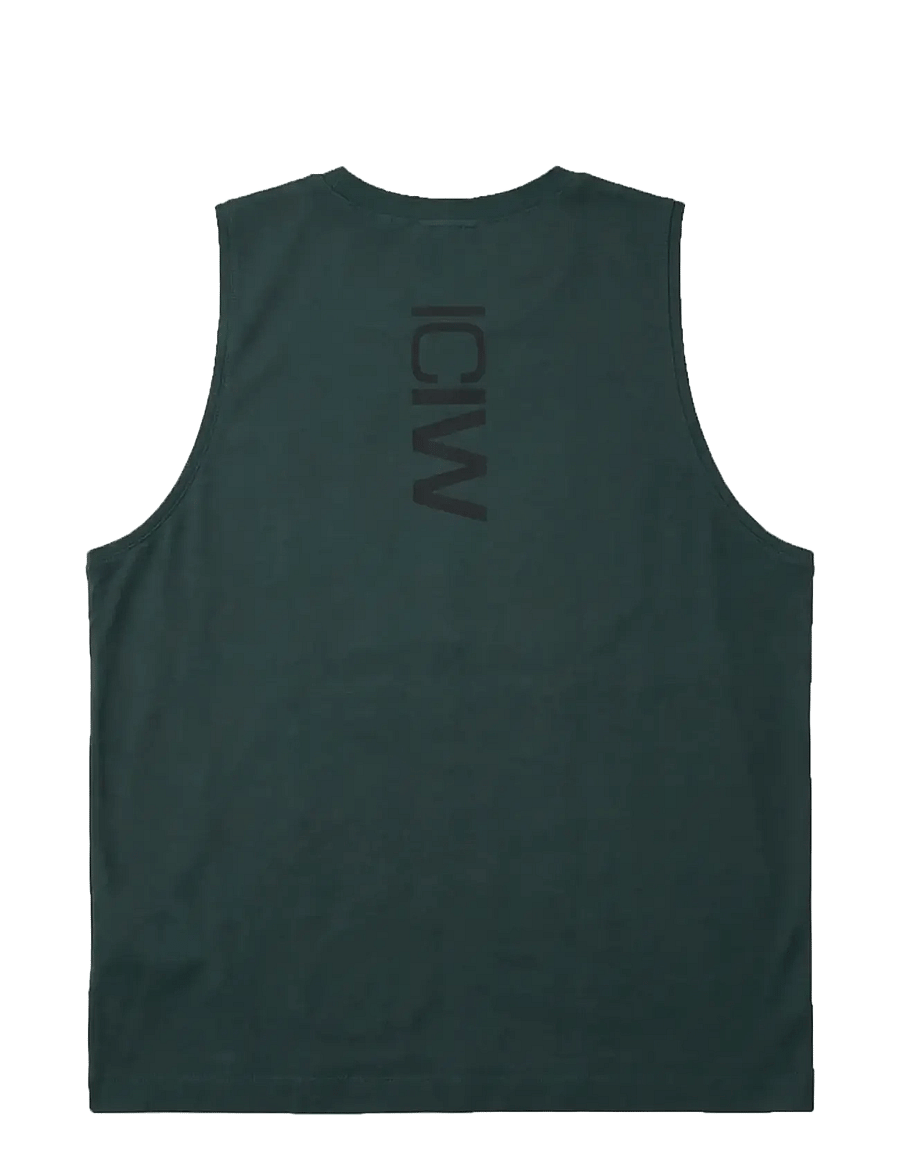 ICANIWILL - Stride Sleeveless Tee M - tanktops - wet green - 2