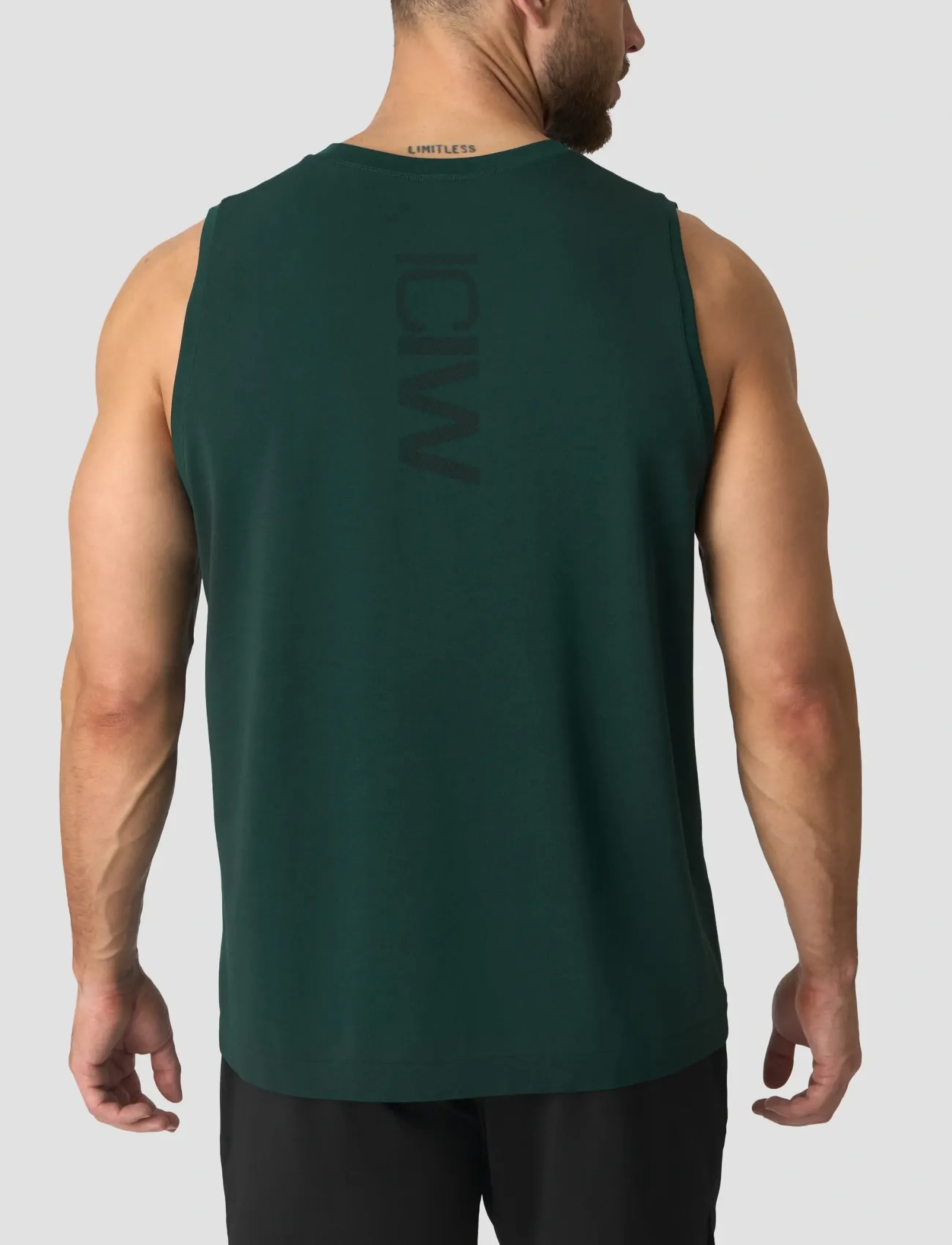ICANIWILL - Stride Sleeveless Tee M - tanktops - wet green - 3