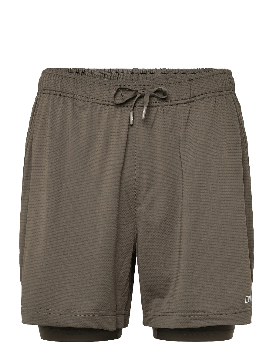 ICANIWILL - Stride 2-in-1 Shorts M - trainingsshorts - forest brown - 1