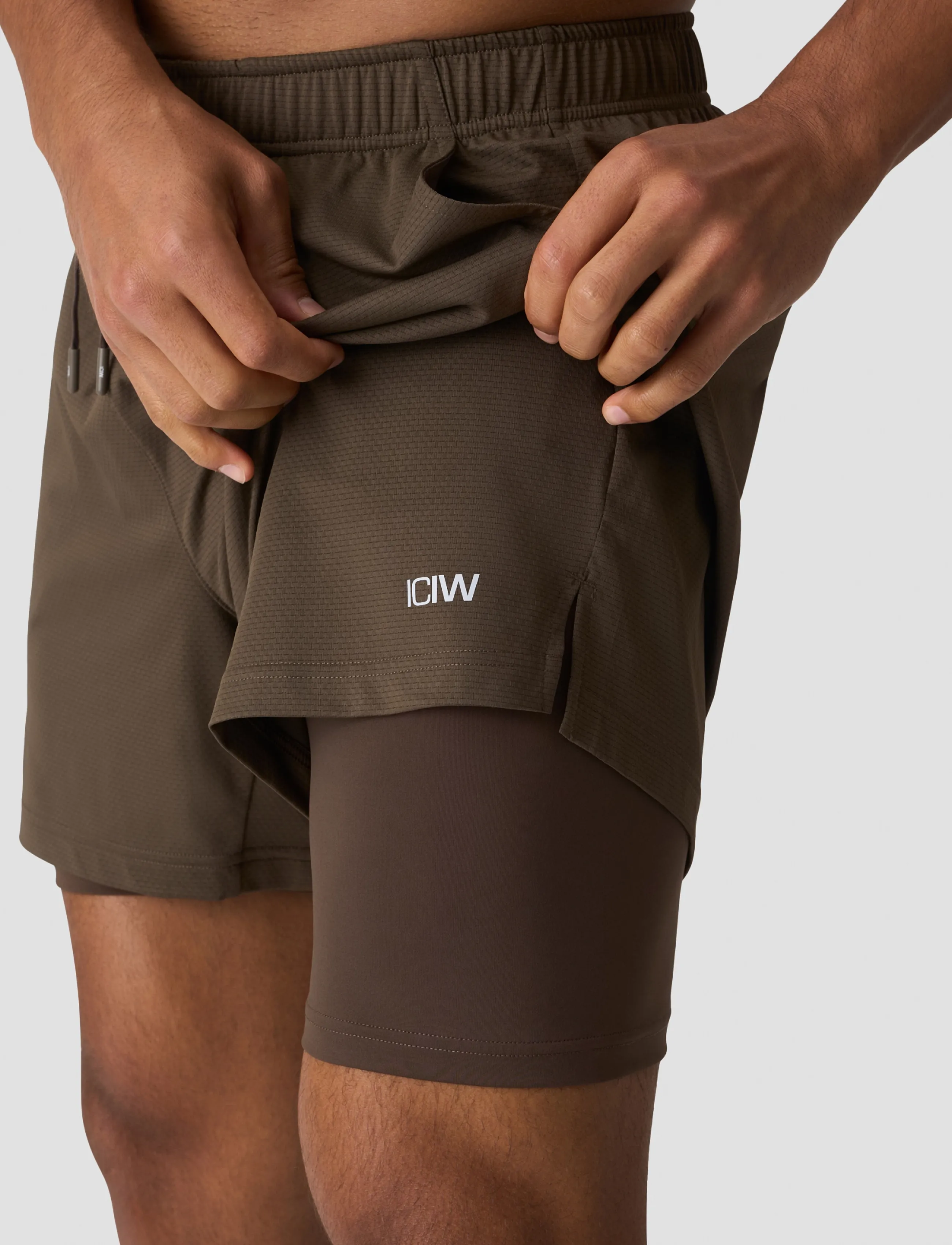ICANIWILL - Stride 2-in-1 Shorts M - trainingsshorts - forest brown - 5