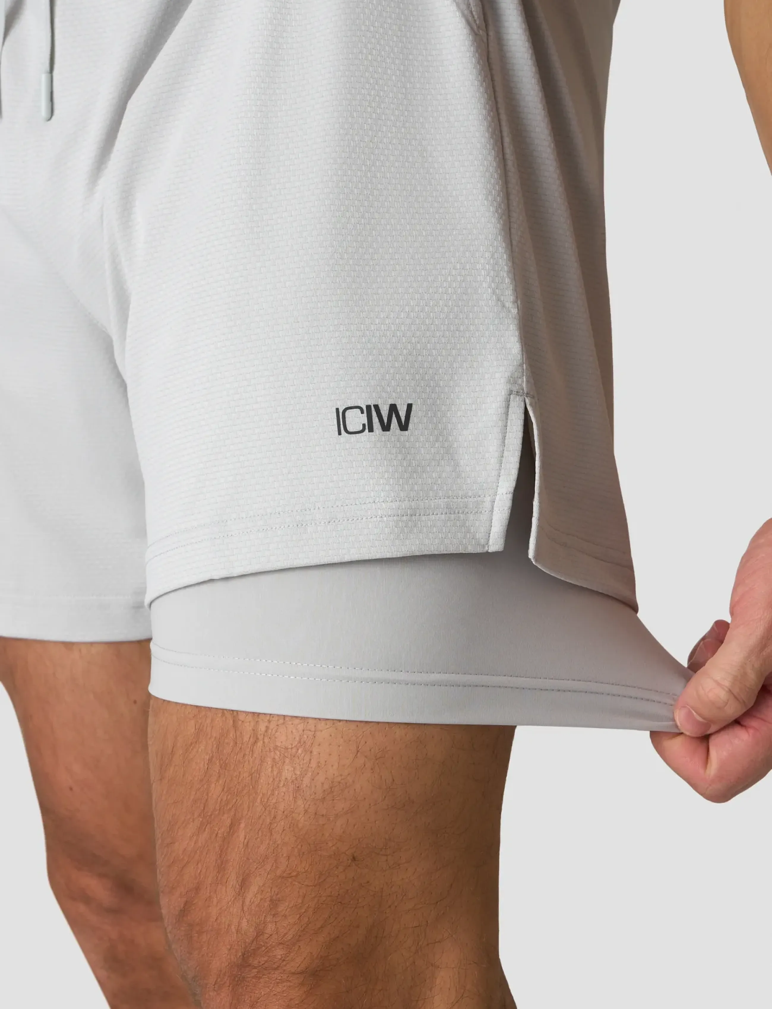 ICANIWILL - Stride 2-in-1 Shorts M - trainingsshorts - lunar grey - 3