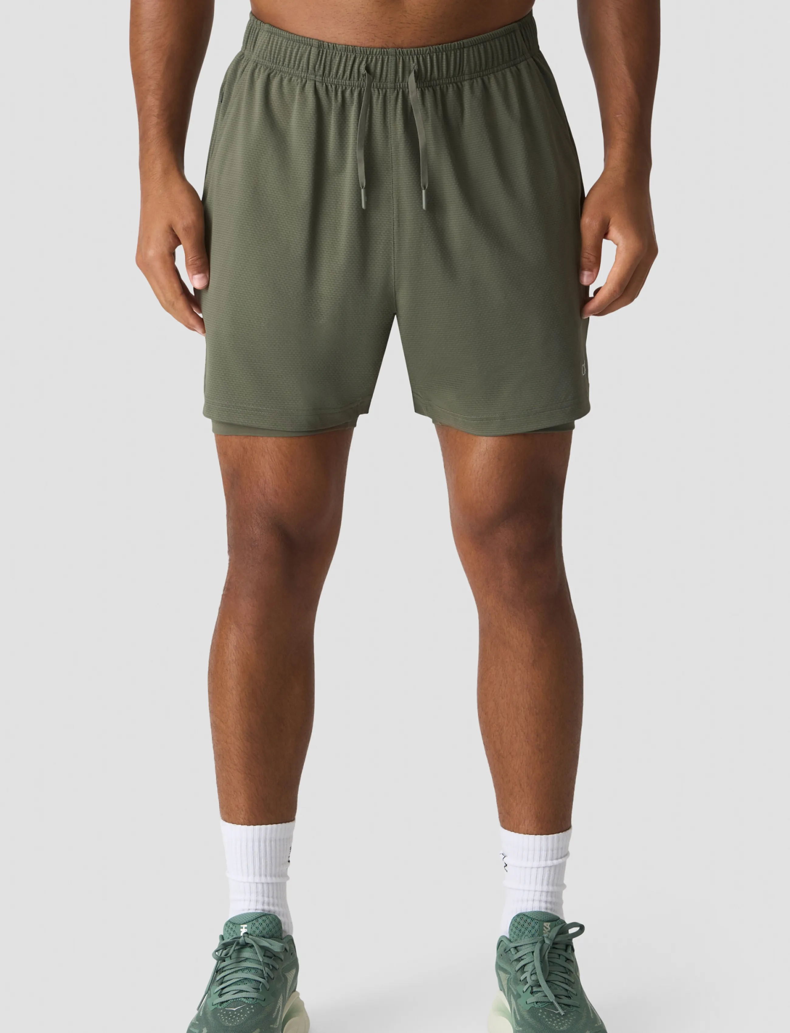 ICANIWILL - Stride 2-in-1 Shorts M - træningsshorts - warm green - 0