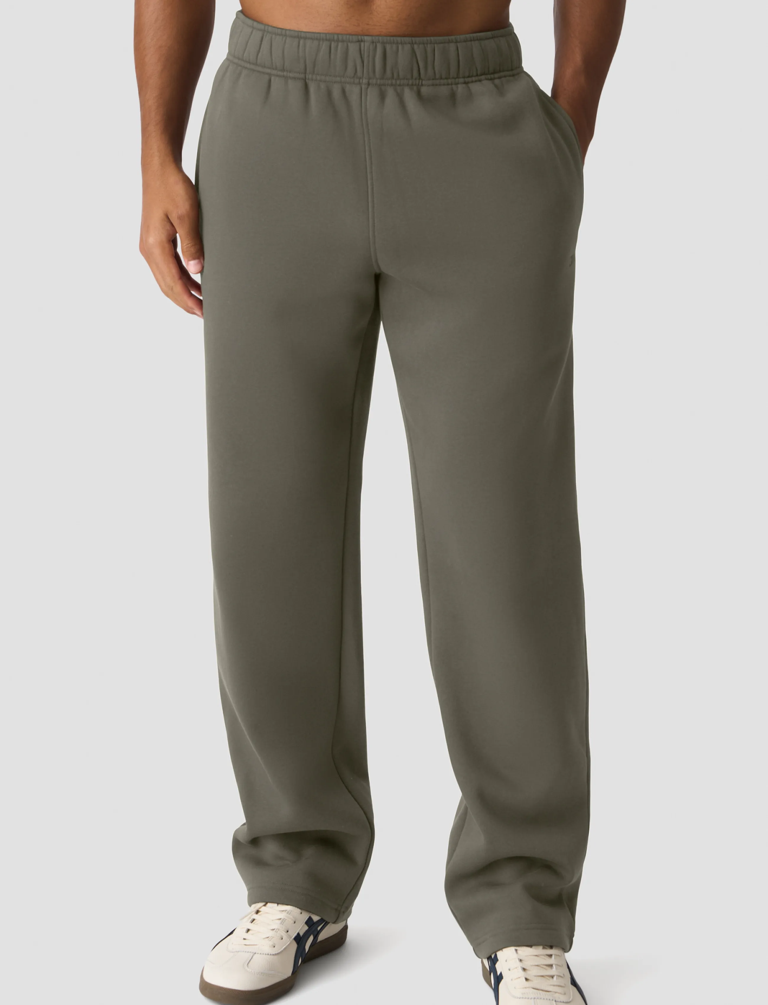 ICANIWILL - Everyday Straight Pants M - warm green - 0