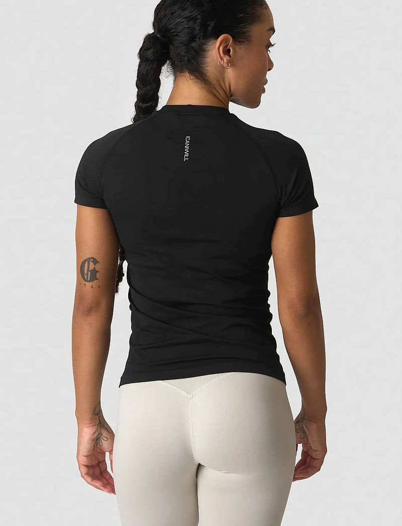 ICANIWILL - Define Seamless T-shirt W - t-shirts - black - 3