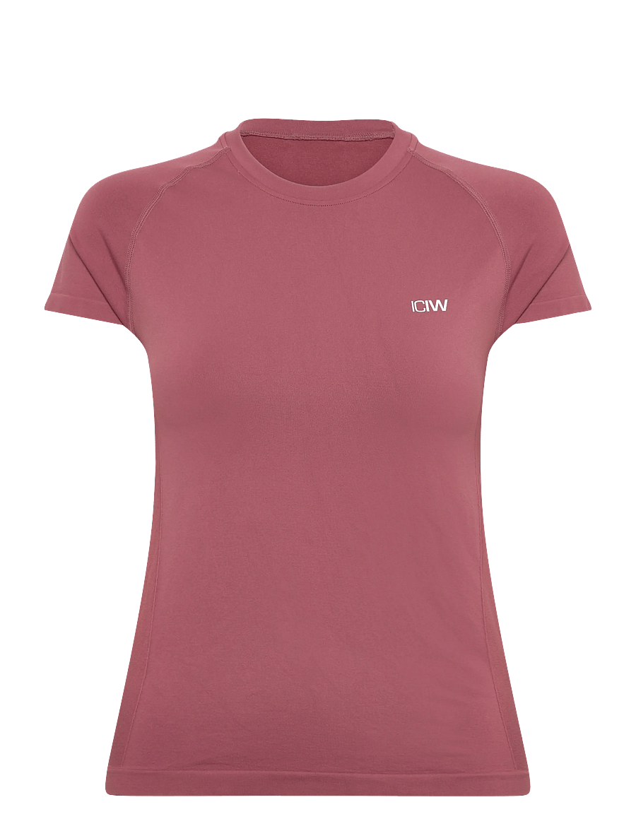 ICANIWILL - Define Seamless T-shirt W - t-shirts - calm red - 1