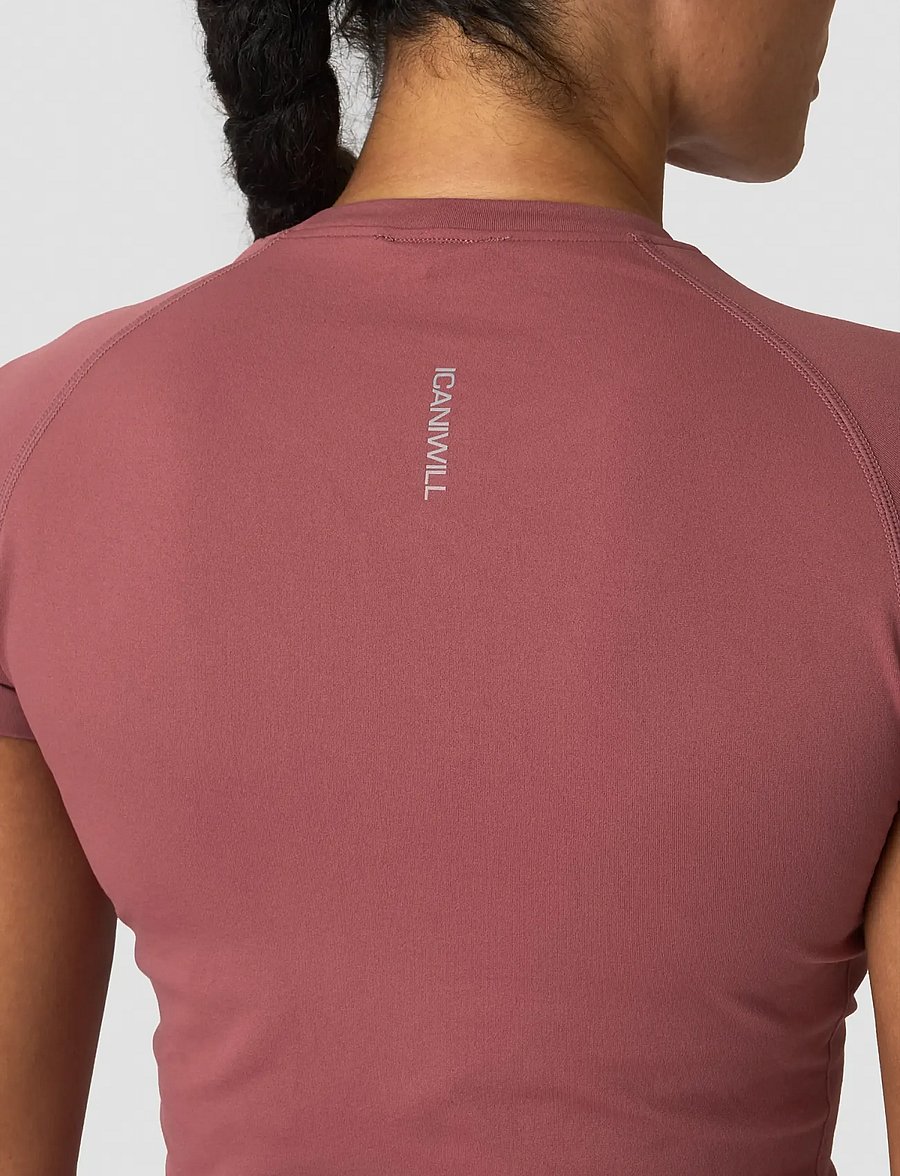 ICANIWILL - Define Seamless T-shirt W - t-shirts - calm red - 5