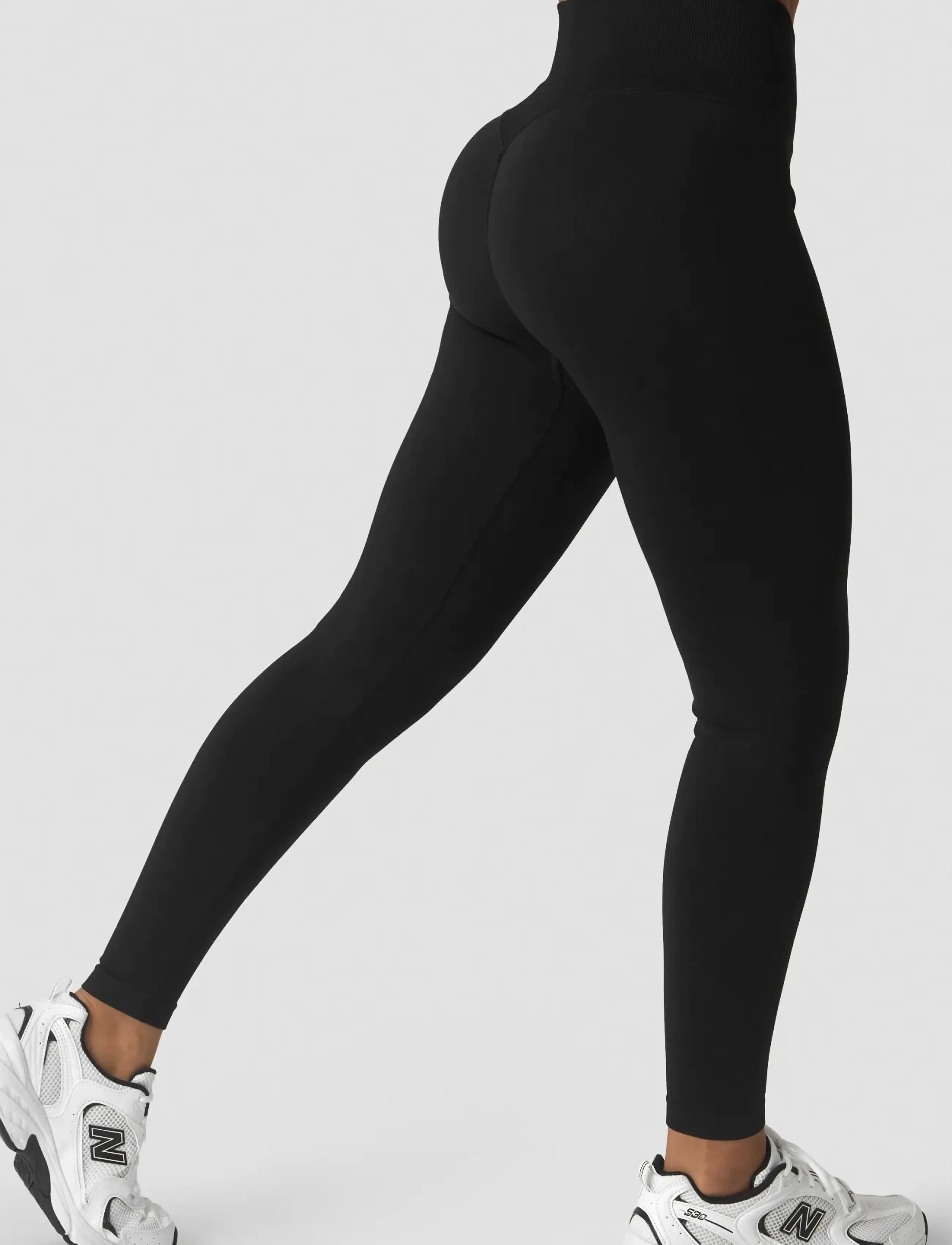 ICANIWILL Define Seamless V-Shape Tight W, XS, Black, Sport Tights > Sport Seamless Tights, Dame