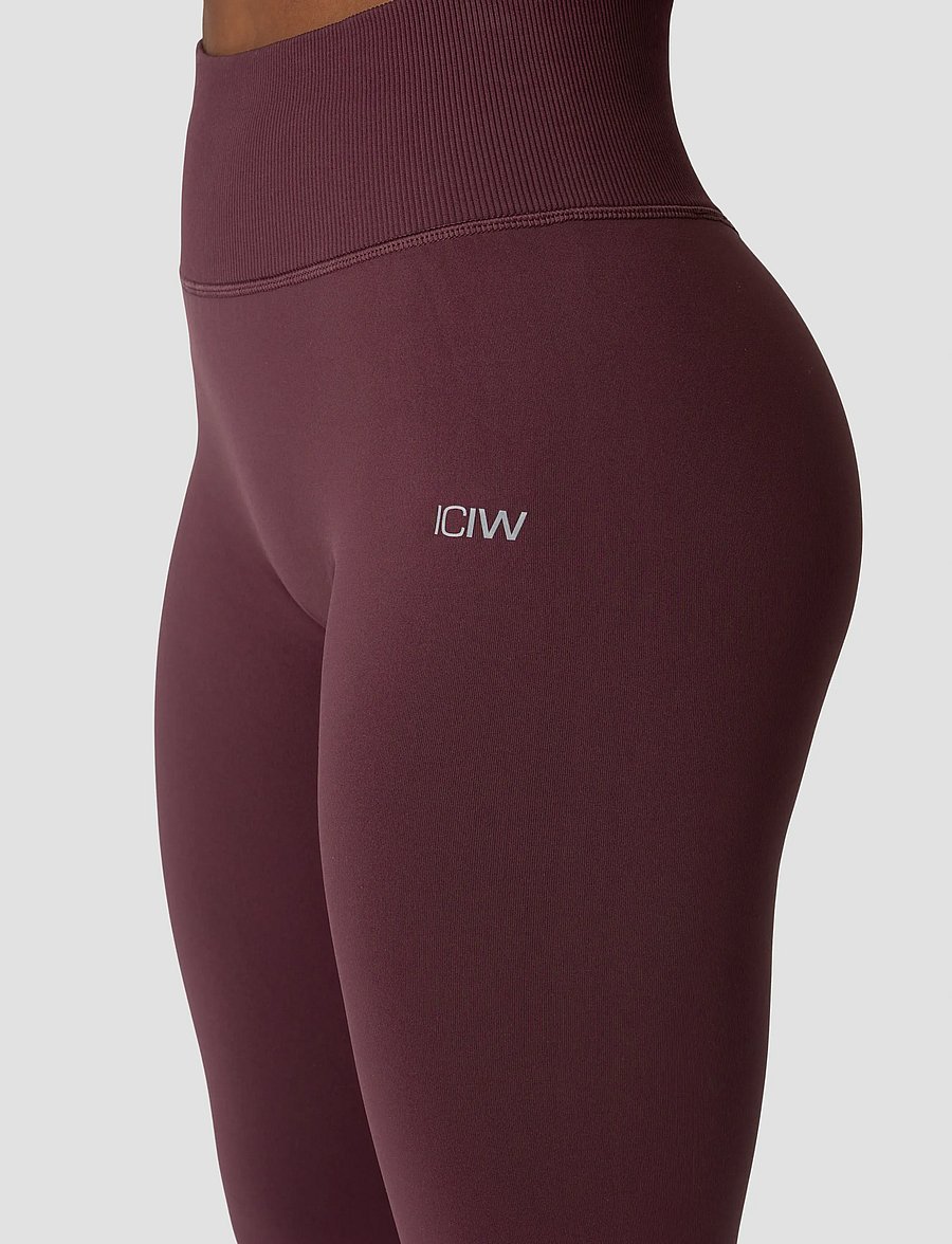 ICANIWILL - Define Seamless V-Shape Tight W - seamless tights - maroon - 3