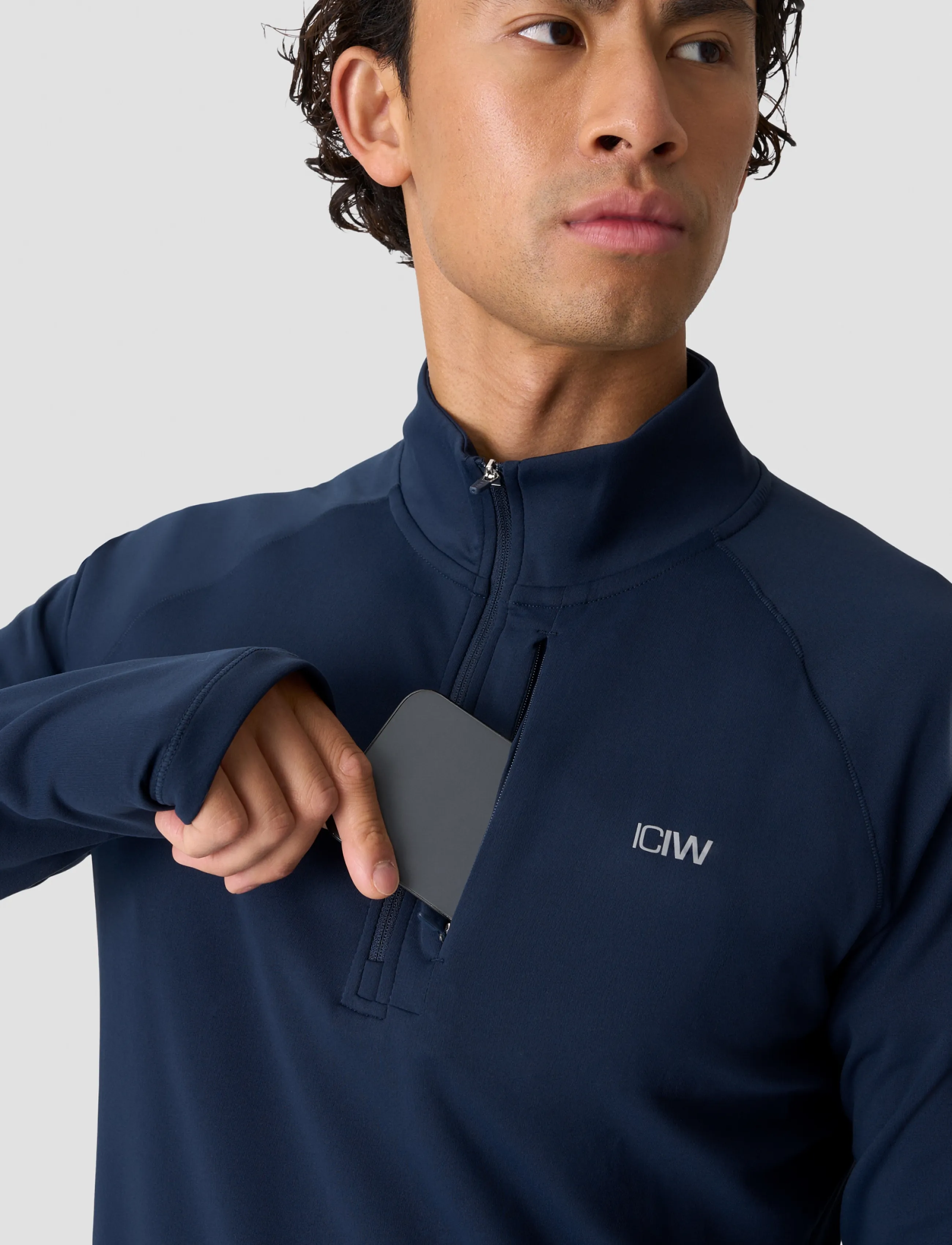 ICANIWILL - Mirage 1/4 Zip Midlayer Long Sleeve M - midnight blue - 5