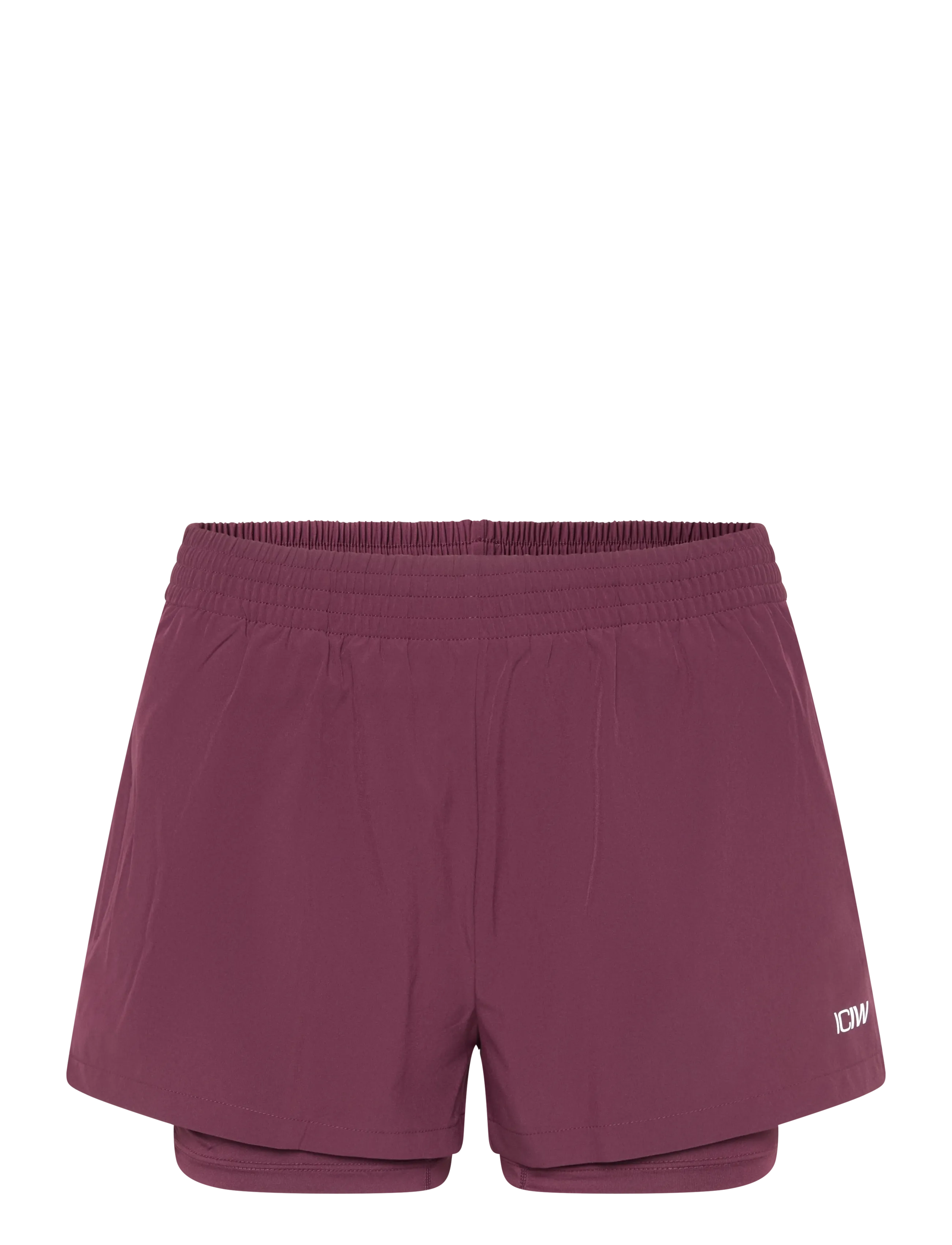 ICANIWILL Mirage Cardio 2-in-1 Shorts W - ICANIWILL - DARK MAHOGANY / burgundy