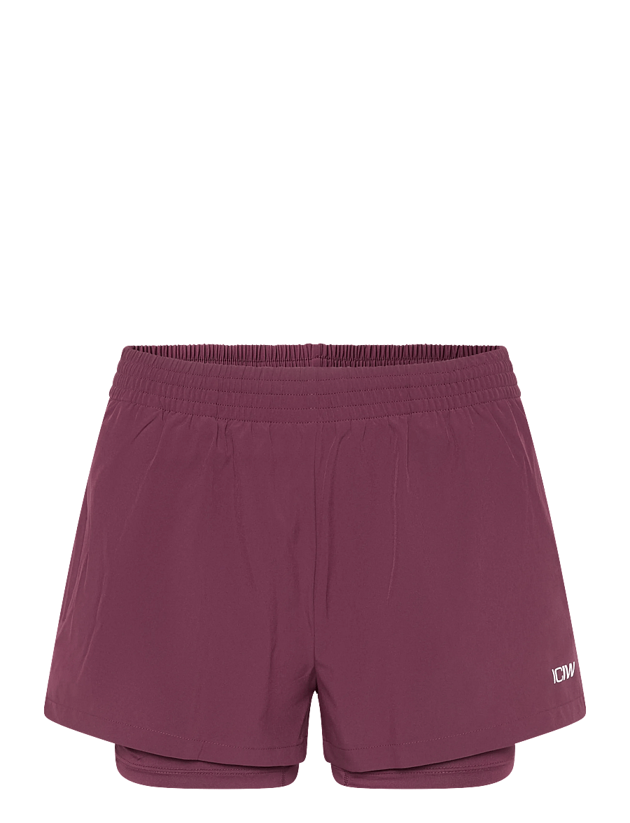 ICANIWILL - Mirage Cardio 2-in-1 Shorts W - træningsshorts - dark mahogany - 1