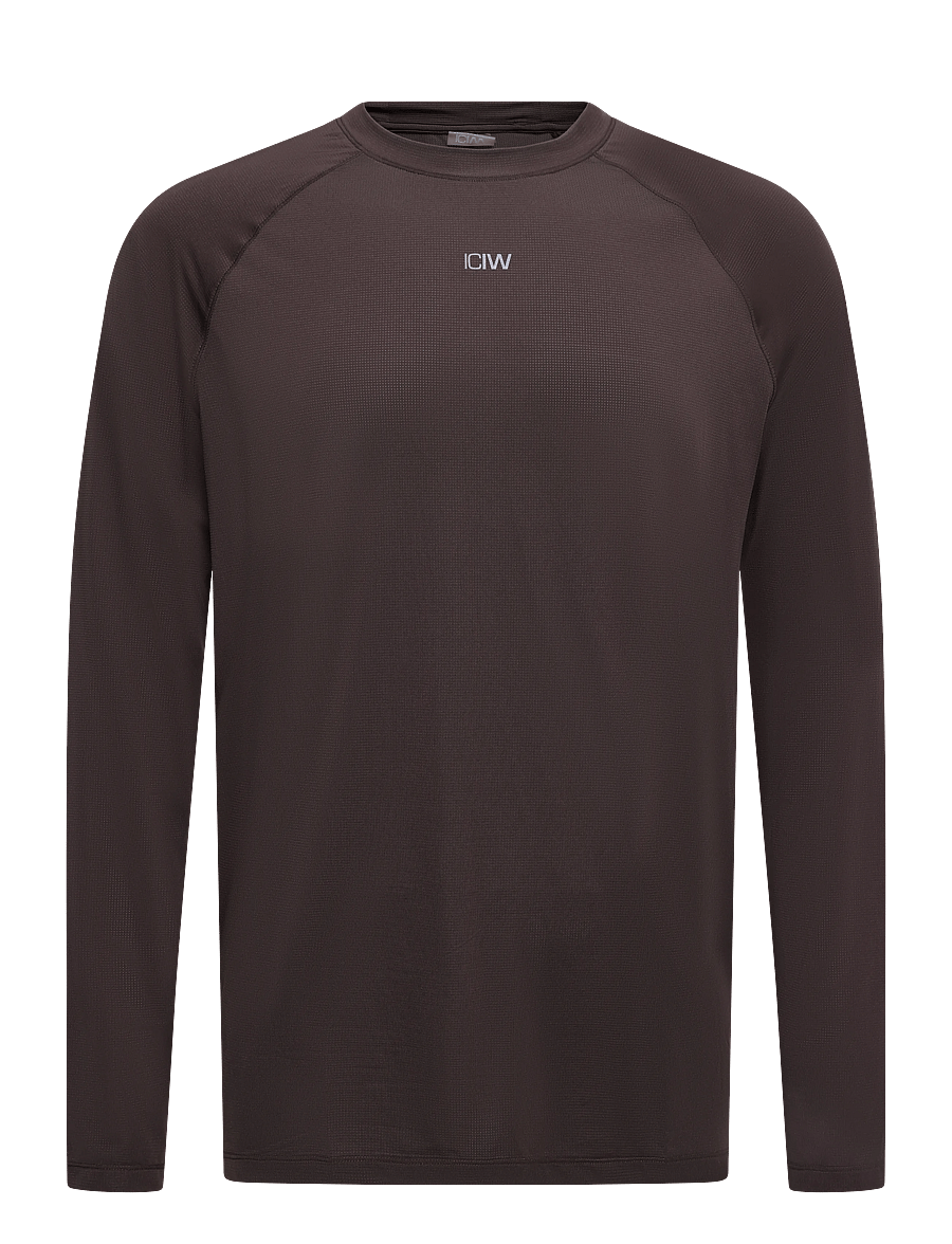 ICANIWILL - Mirage Cardio Long Sleeve M - langarmshirts - forest brown - 1