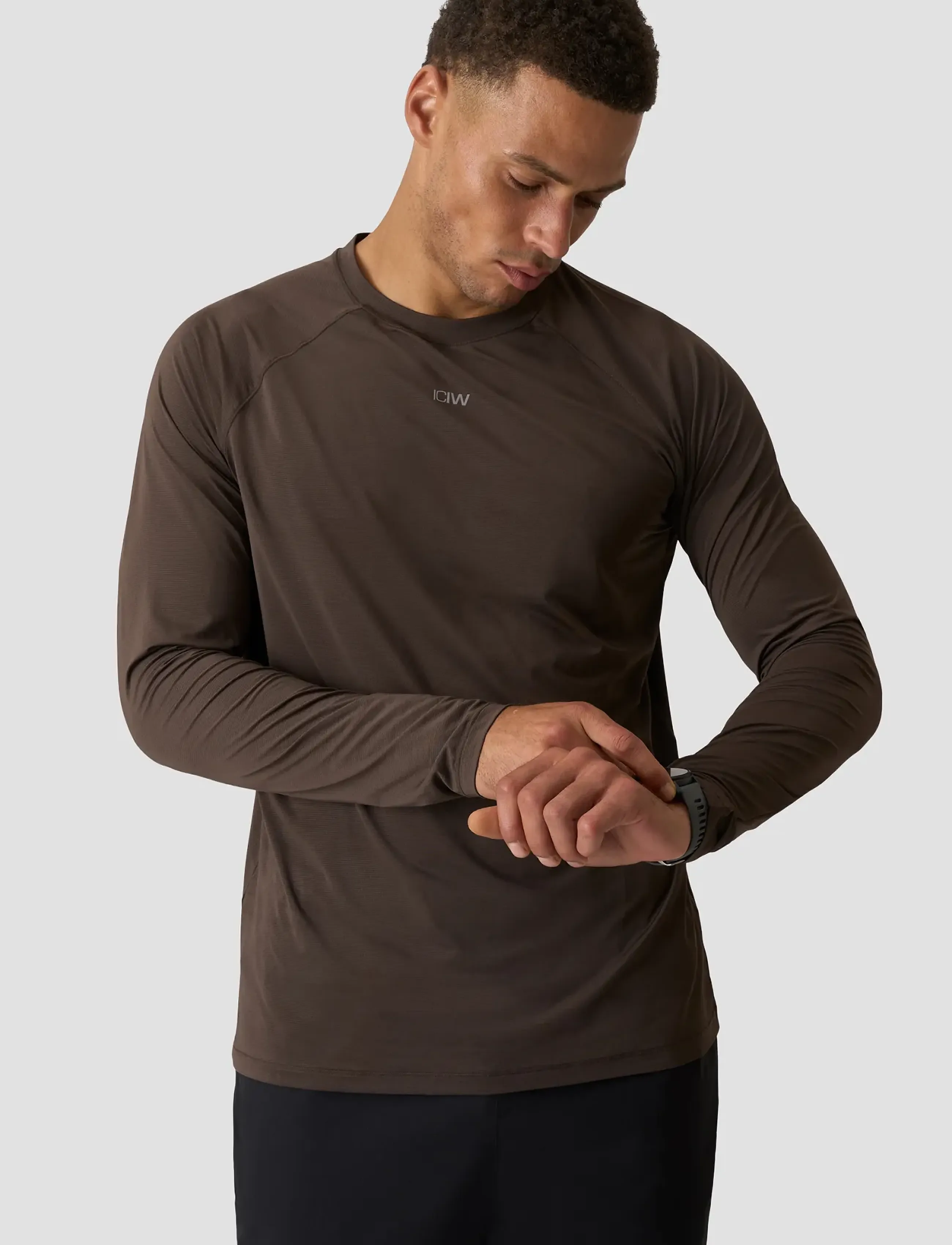 ICANIWILL - Mirage Cardio Long Sleeve M - langarmshirts - forest brown - 0