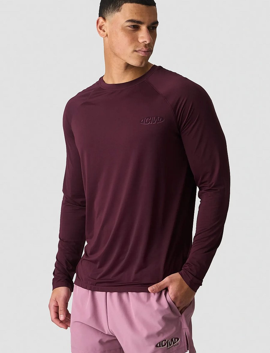 ICANIWILL - Mirage Cardio Long Sleeve - langarmshirts - maroon red - 0