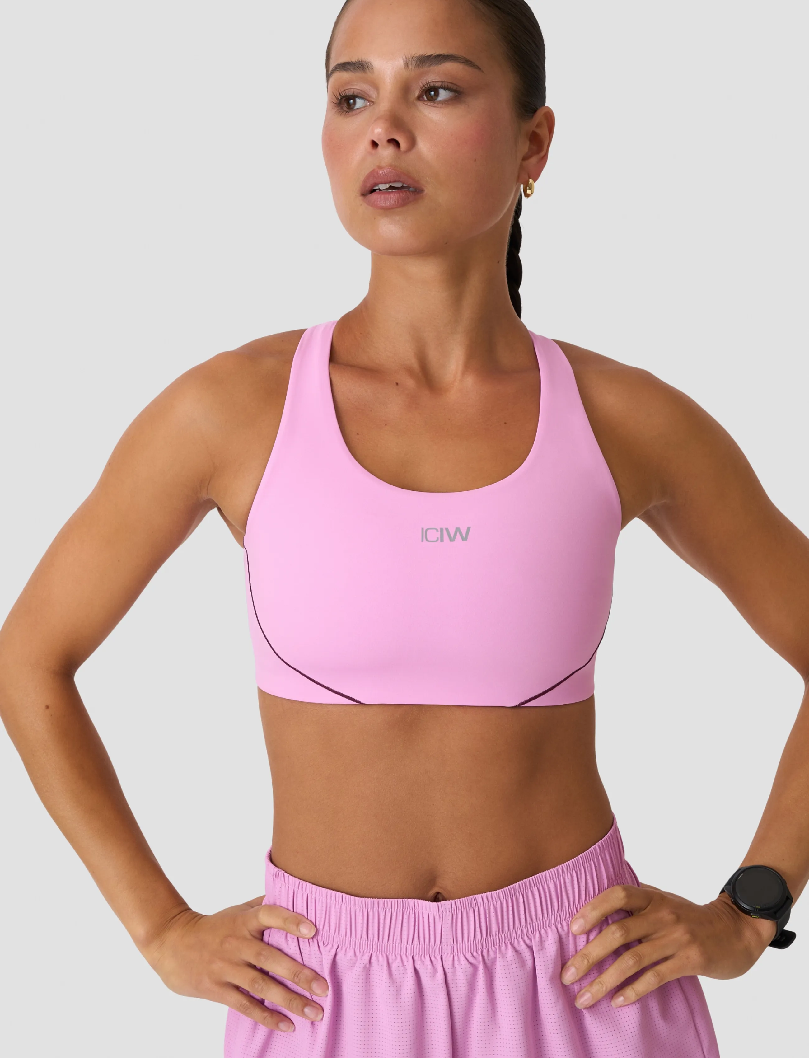 ICANIWILL - Mirage Cardio Mid Support Sports Bra W - pink lotus - 0