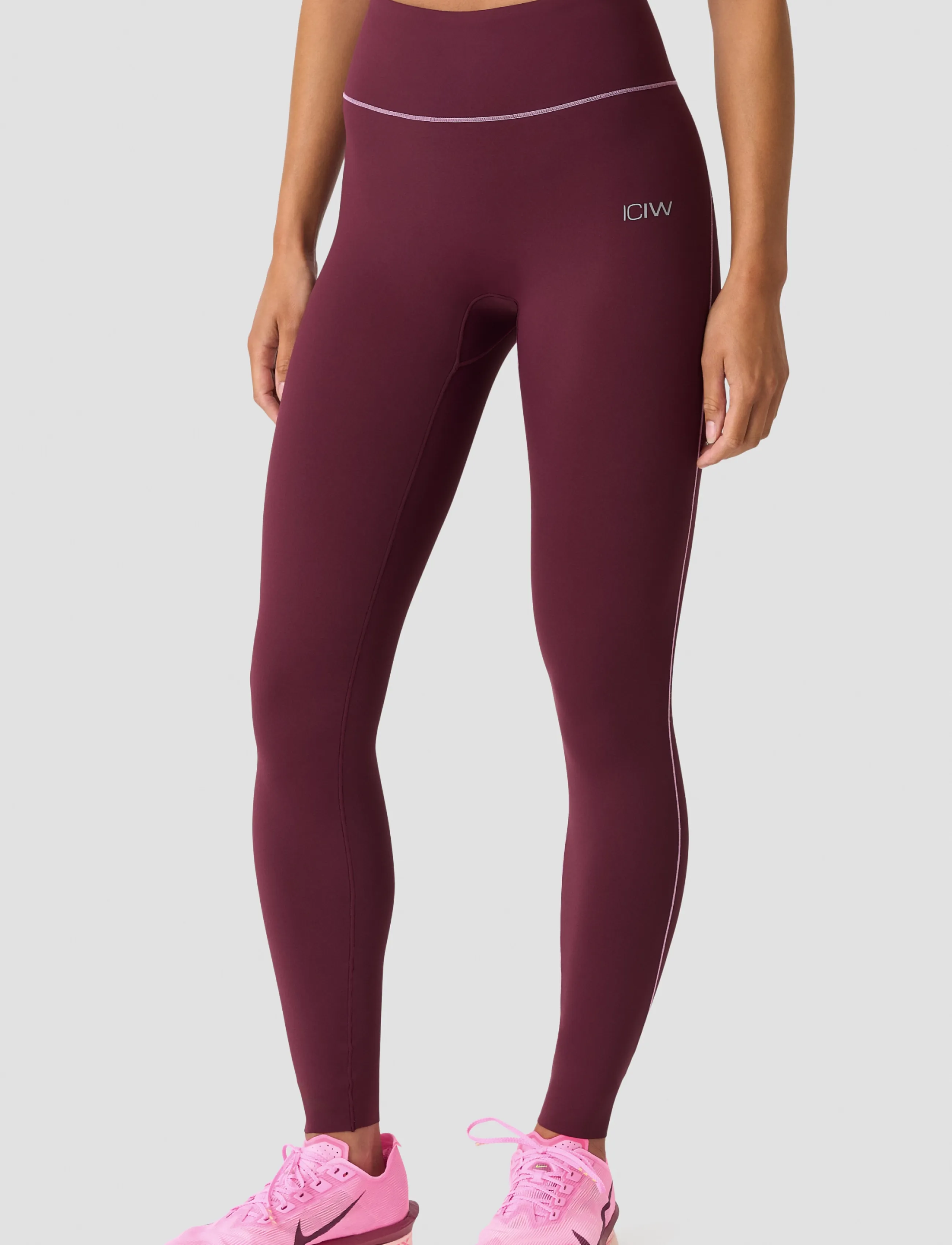 ICANIWILL - Mirage Cardio V-shape Tights W - fuld længde - dark mahogany - 0