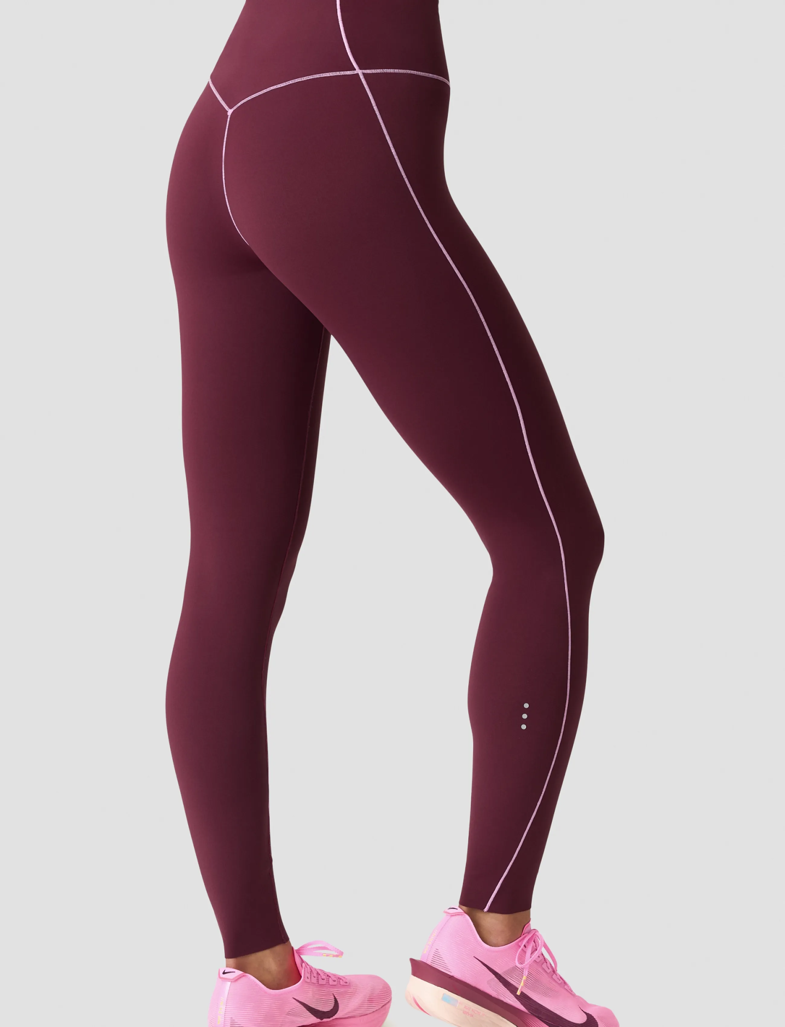 ICANIWILL - Mirage Cardio V-shape Tights W - fuld længde - dark mahogany - 4